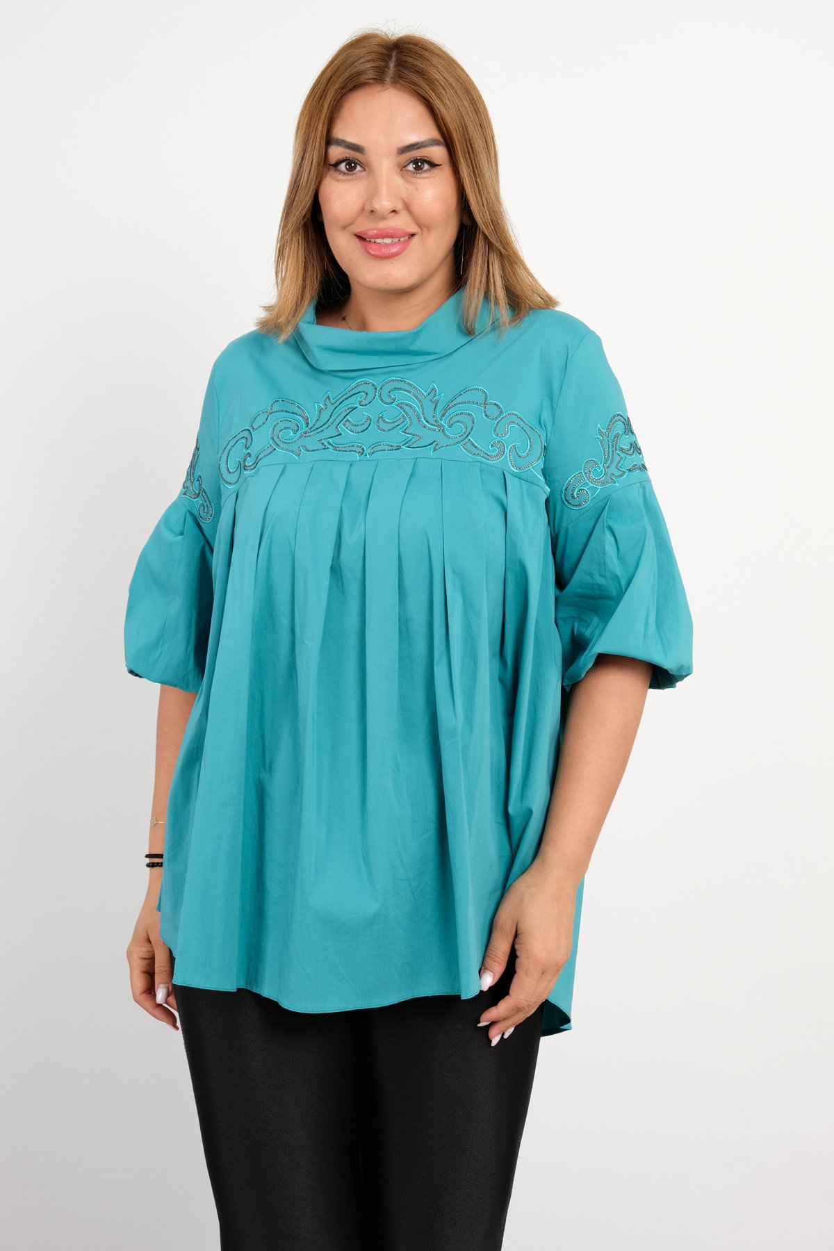 Blouses-Turquoise