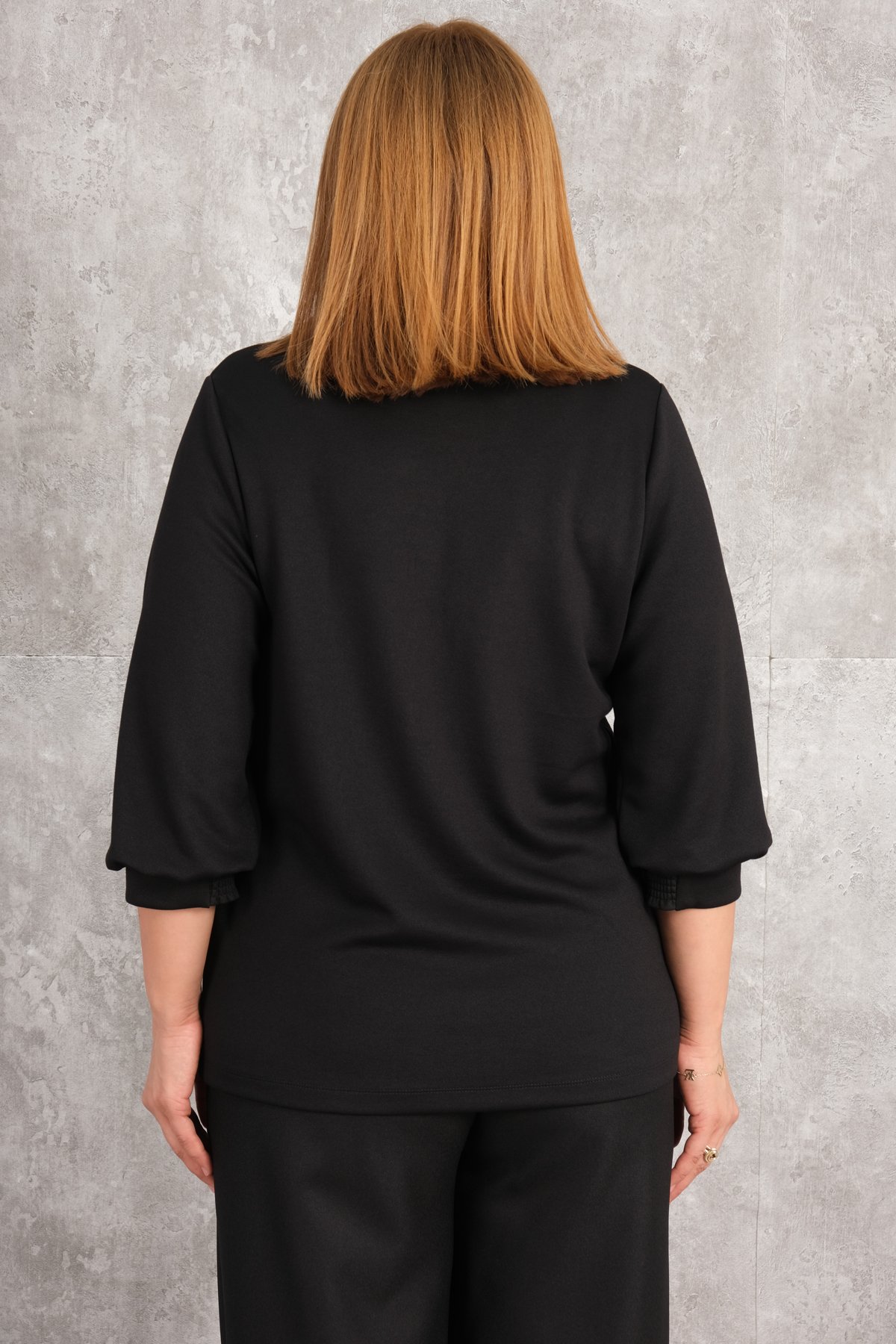 Super Plus Size Blouse-Black