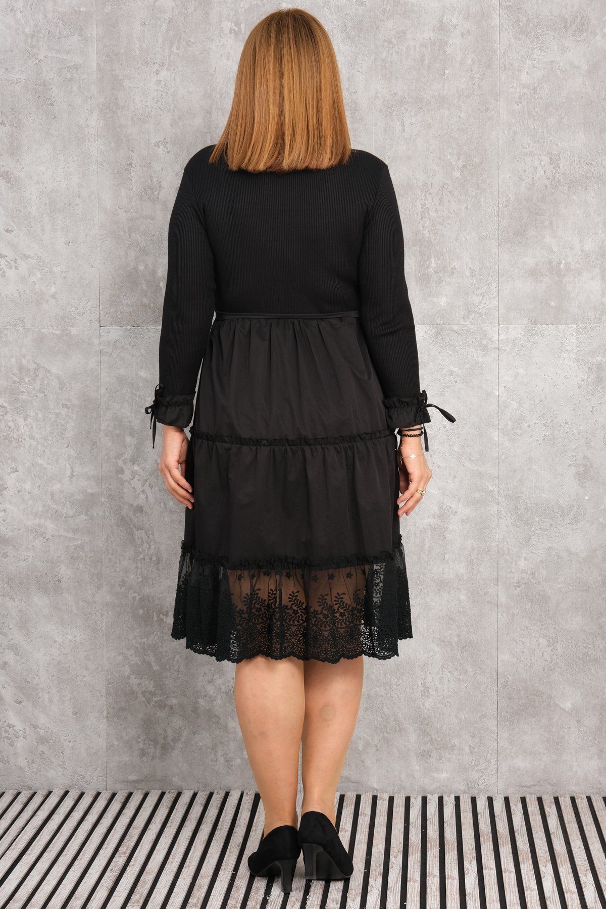 Plus Size Dress-Black