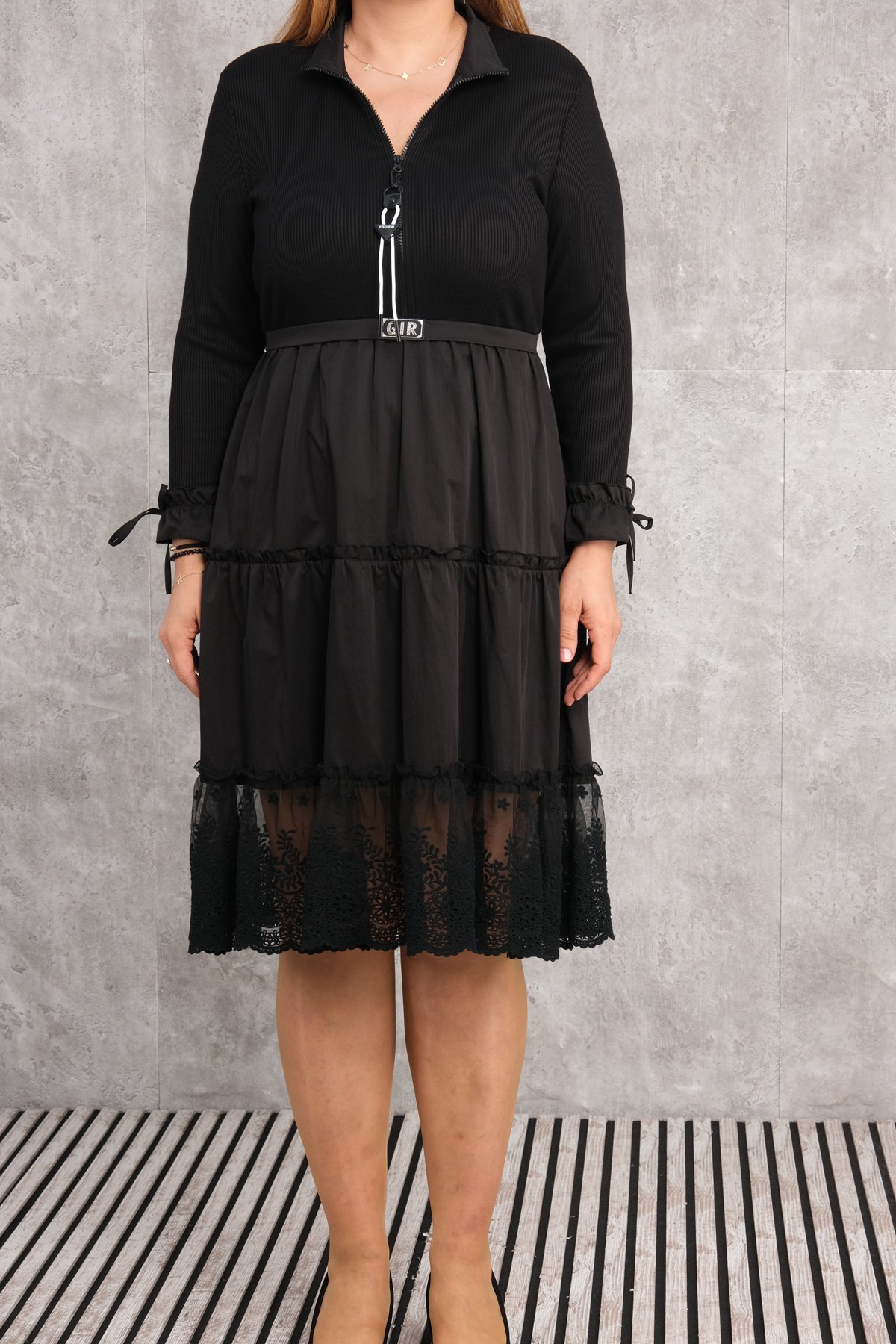 Plus Size Dress-Black