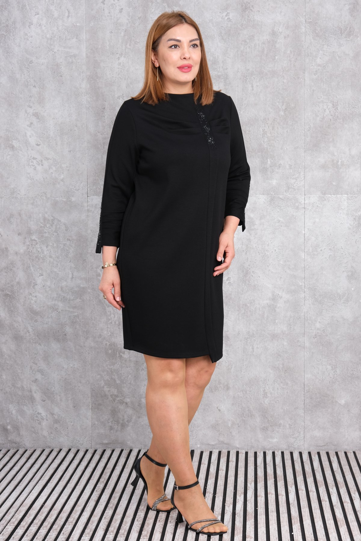 Plus Size Dress-Black