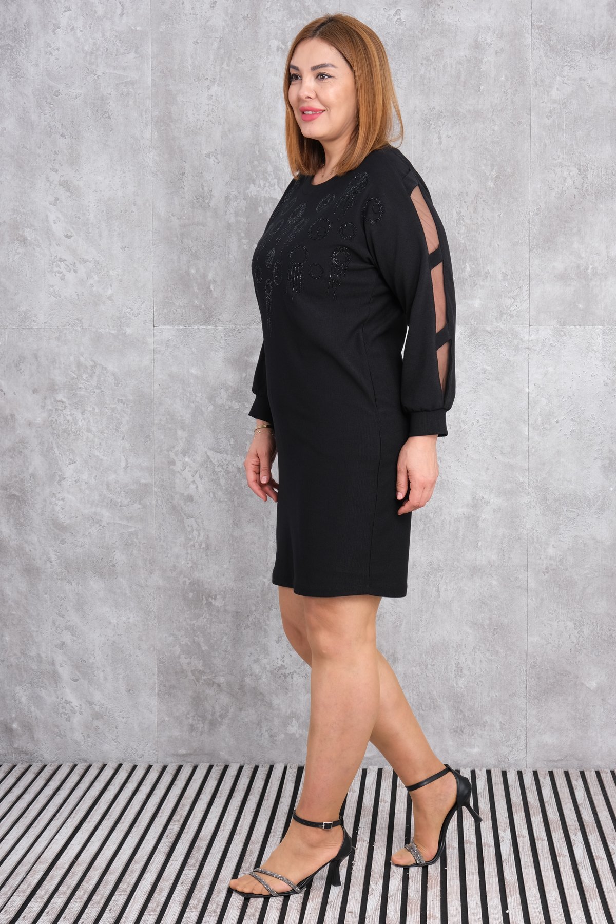 Plus Size Dress-Black