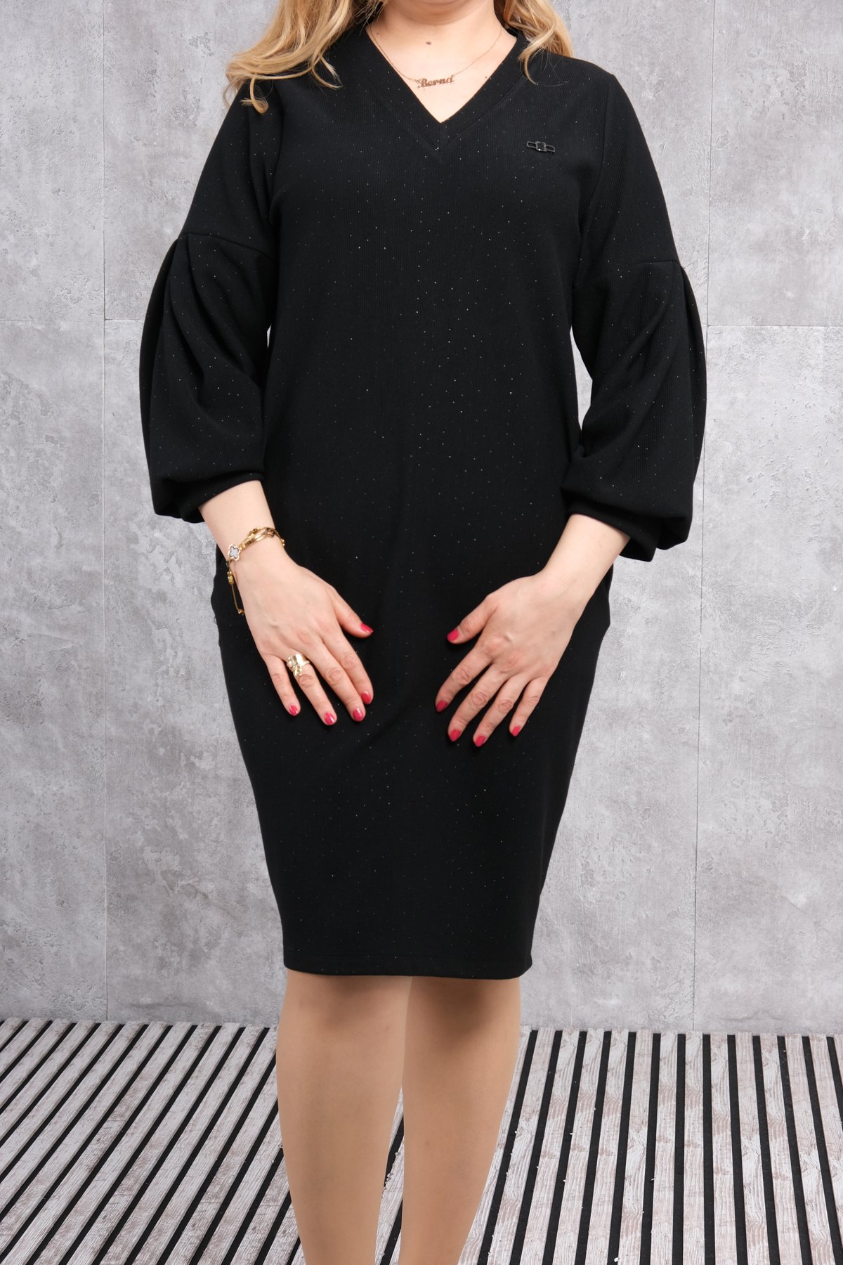 Plus Size Dress-Black