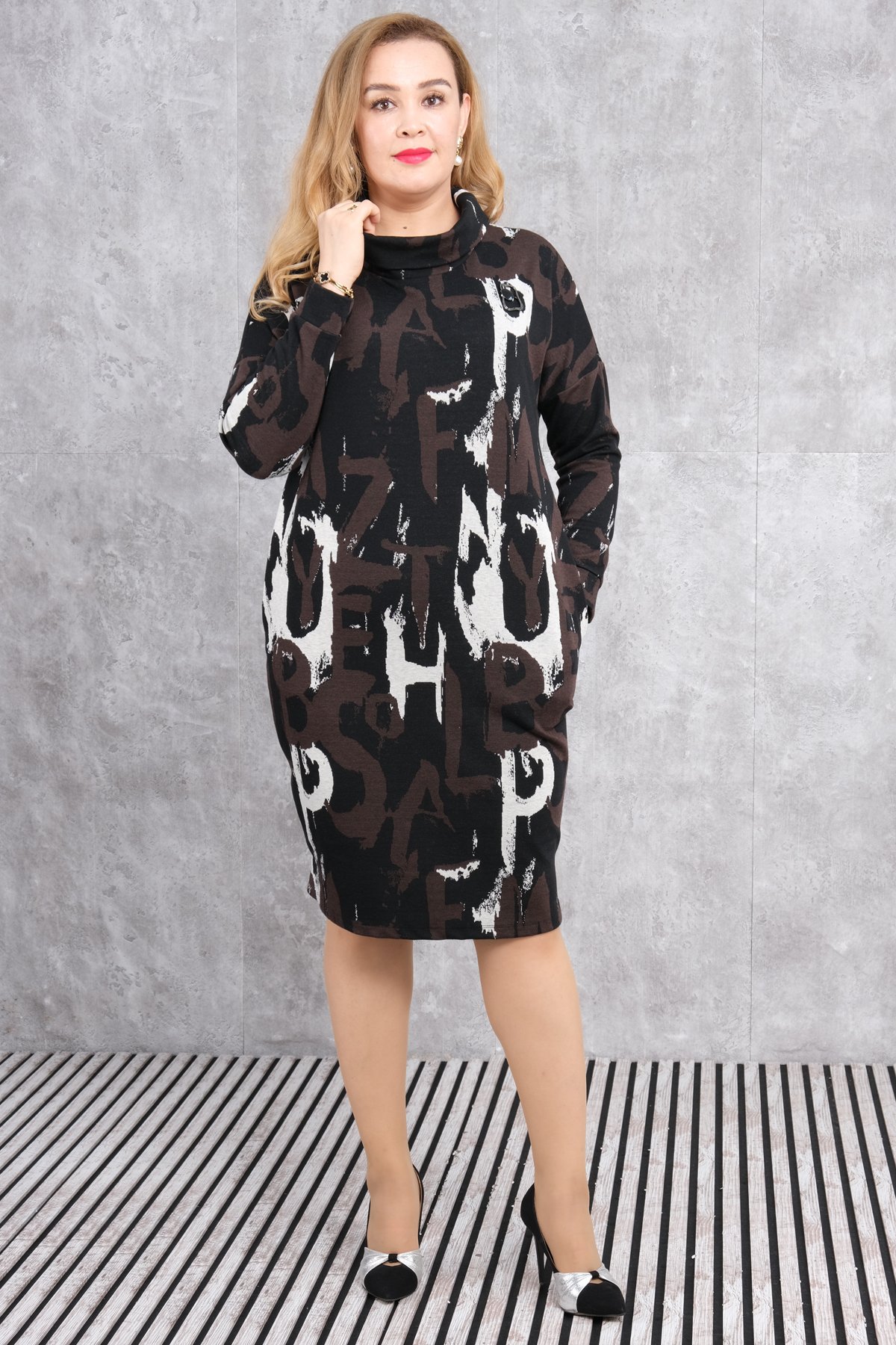 Plus Size Dress-Black