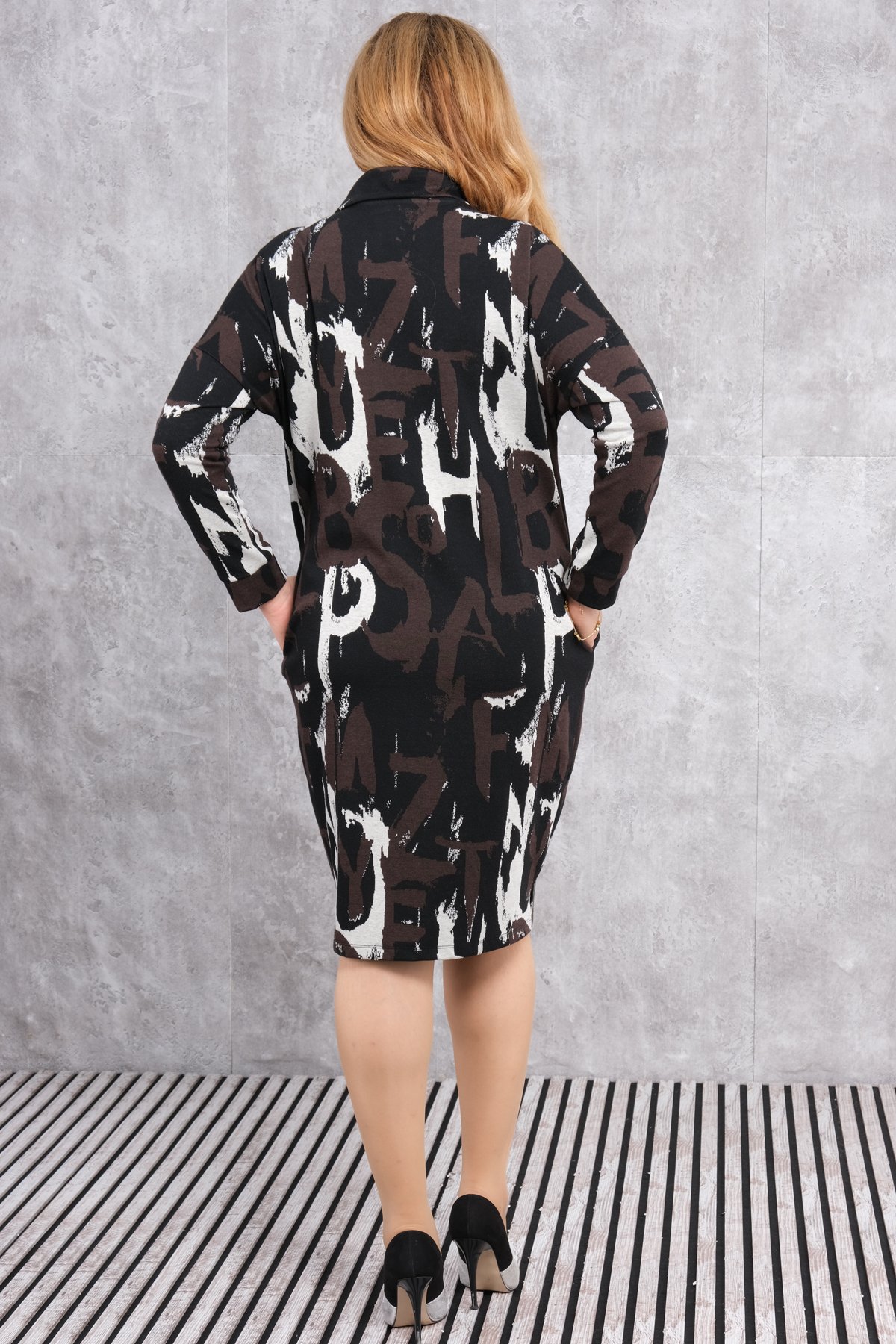 Plus Size Dress-Black