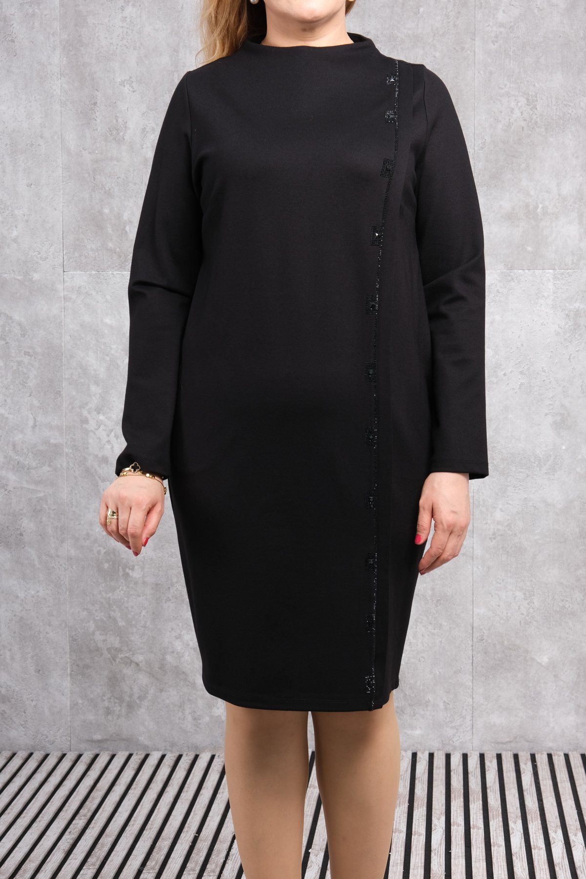 Plus Size Dress-Black