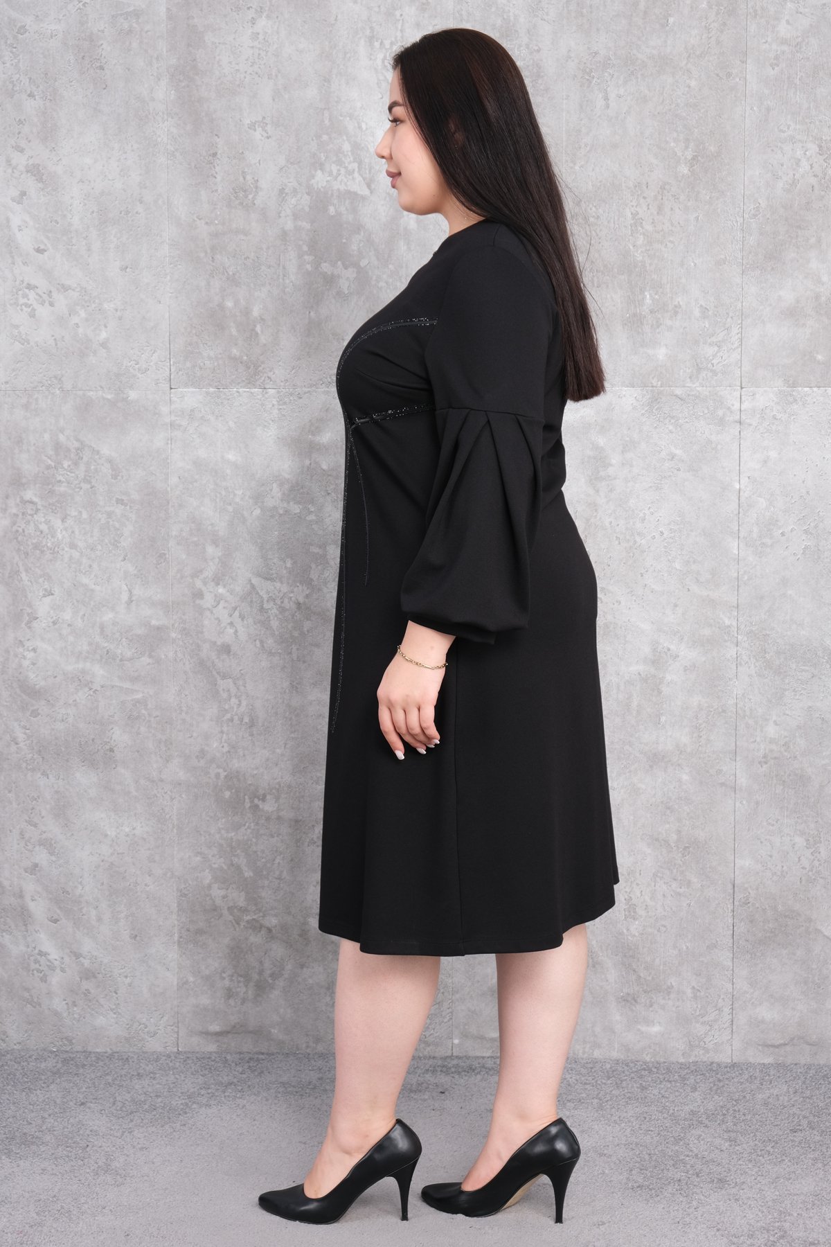 Plus Size Dress-Black