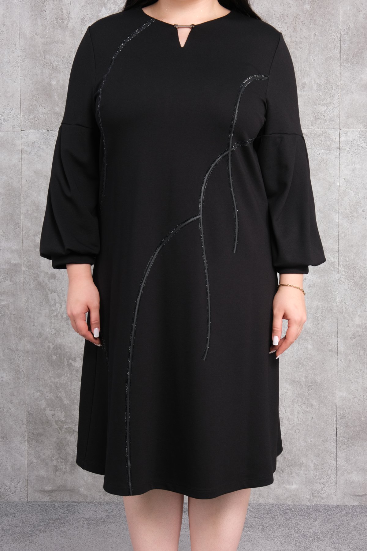Plus Size Dress-Black