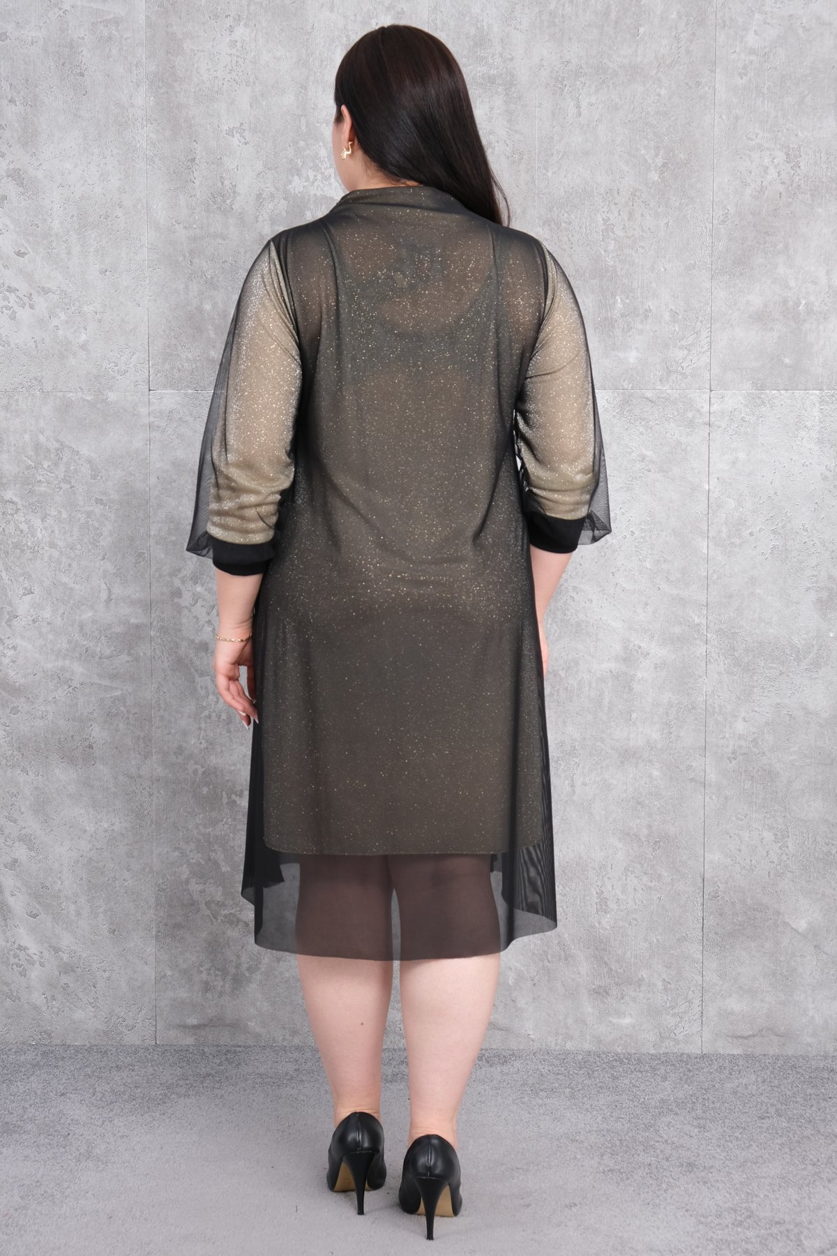 Plus Size Dress-Yellow