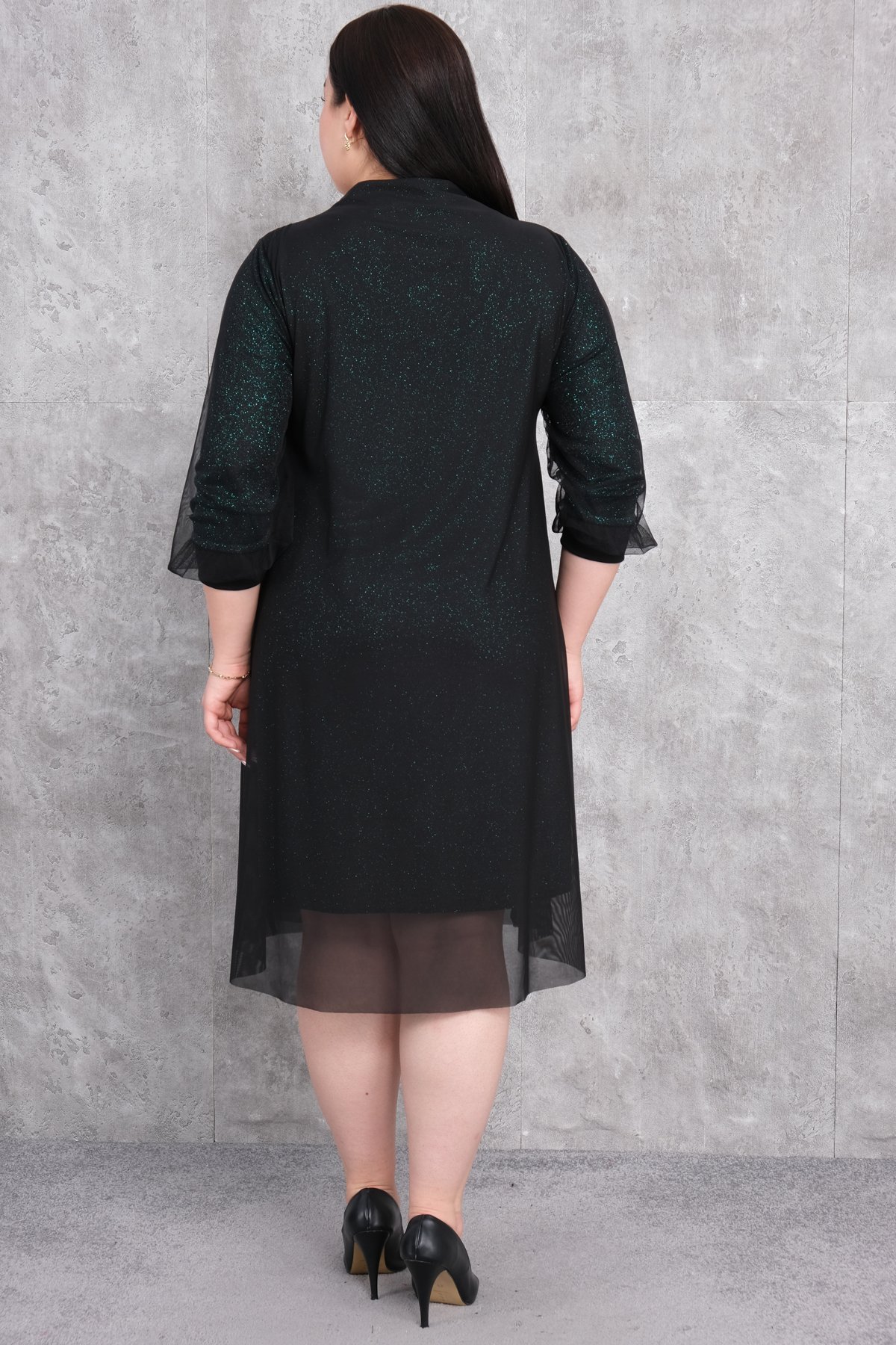 Plus Size Dress-Green