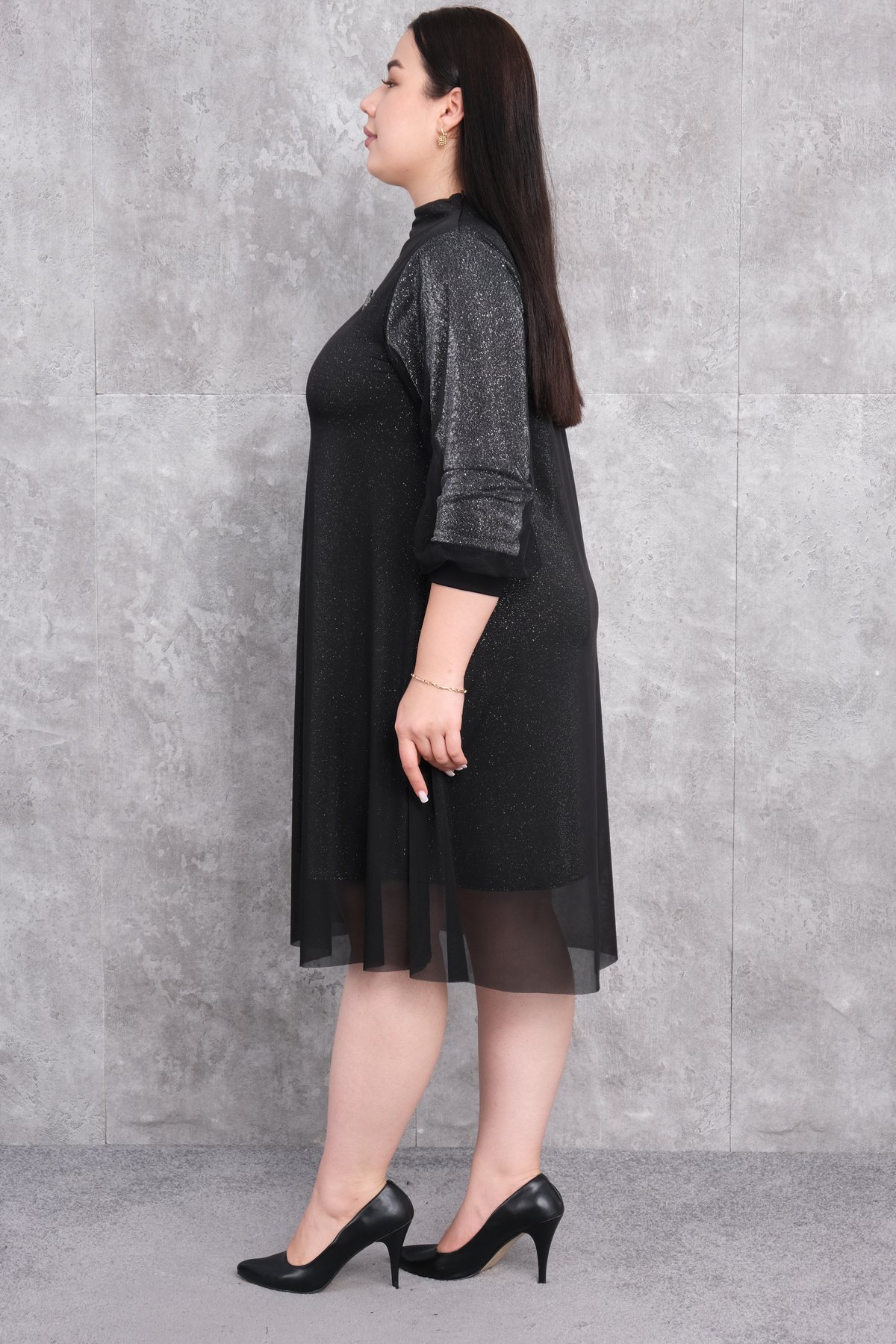 Plus Size Dress-Black