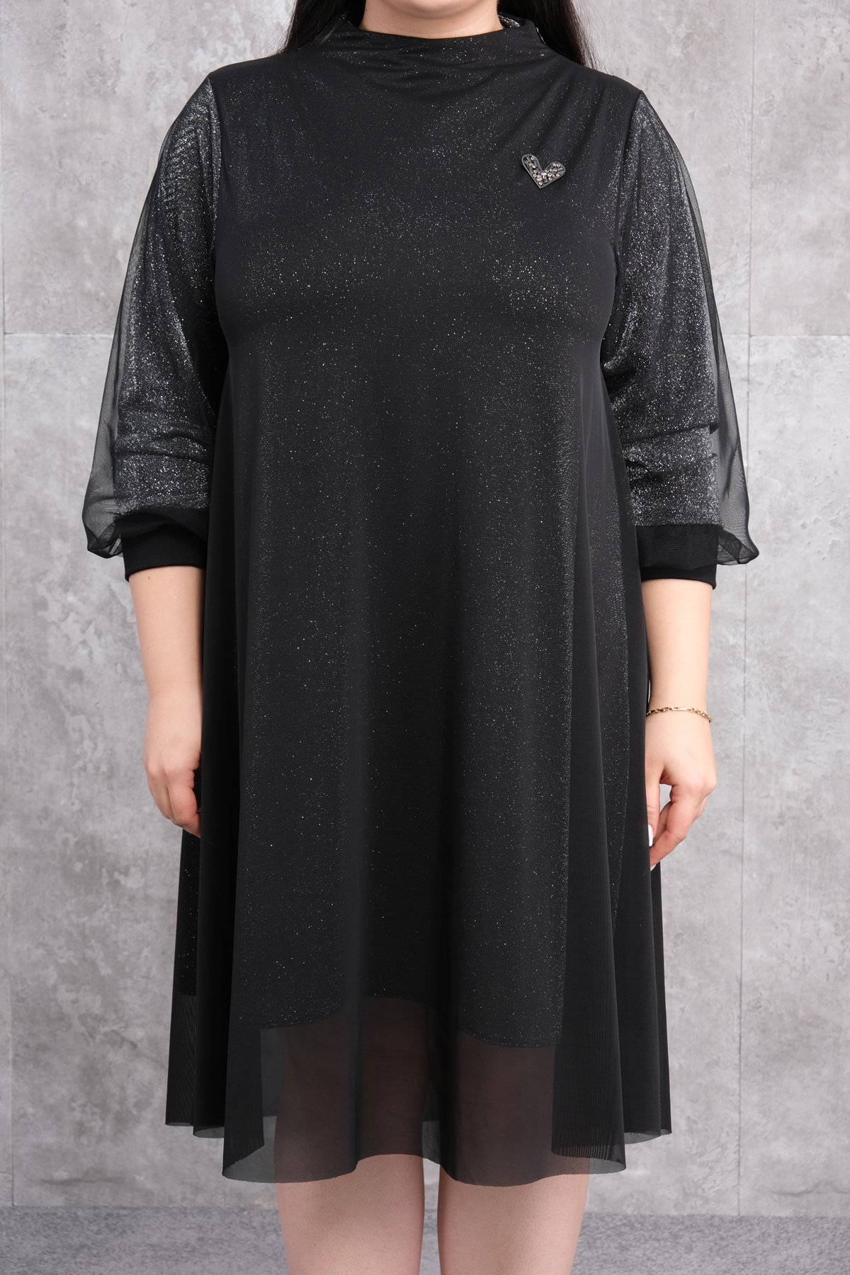 Plus Size Dress-Black