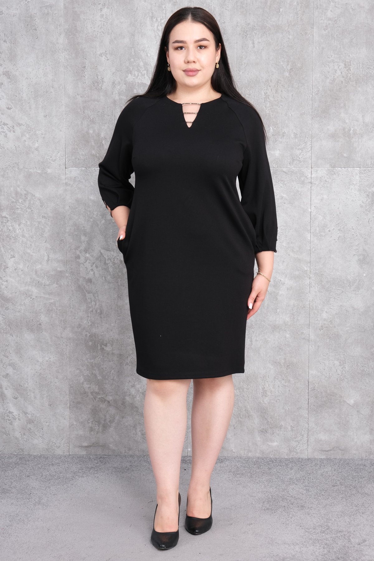 Super Plus Size Dress-Black