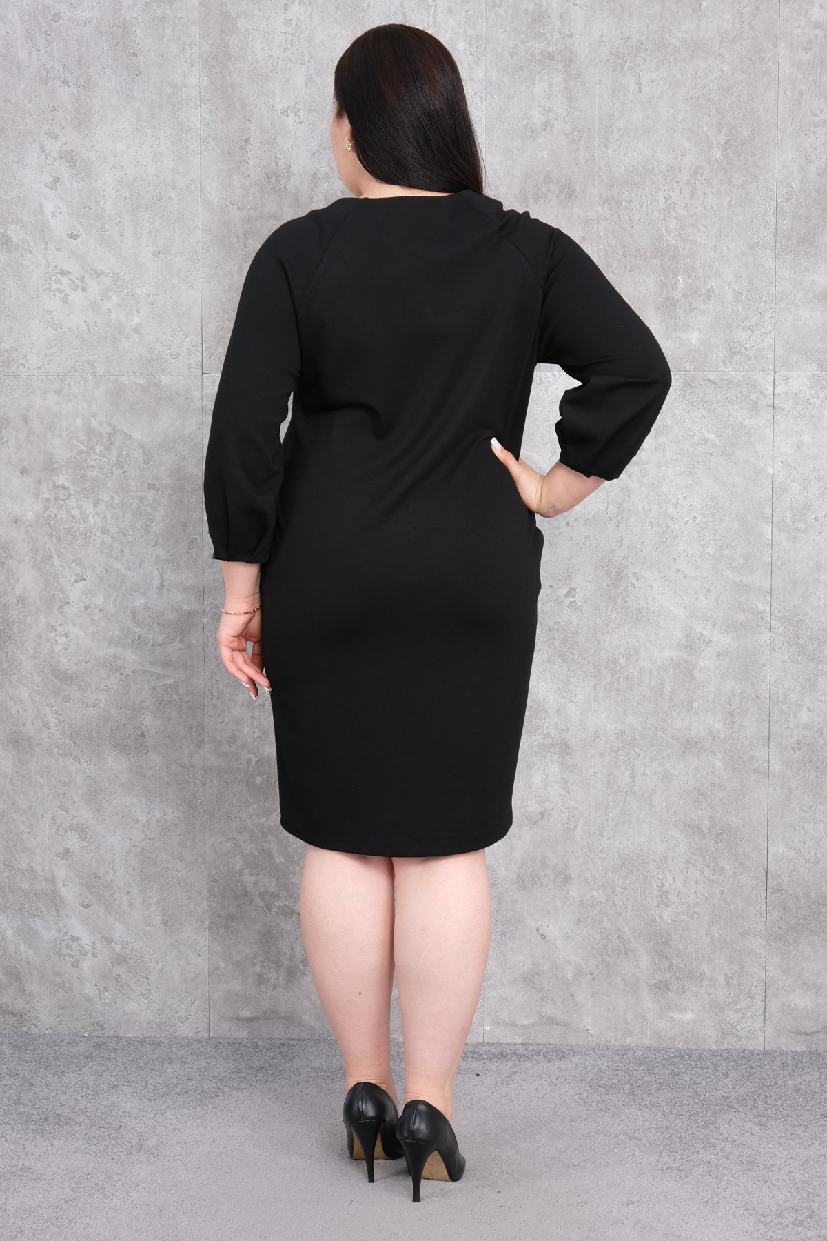 Super Plus Size Dress-Black