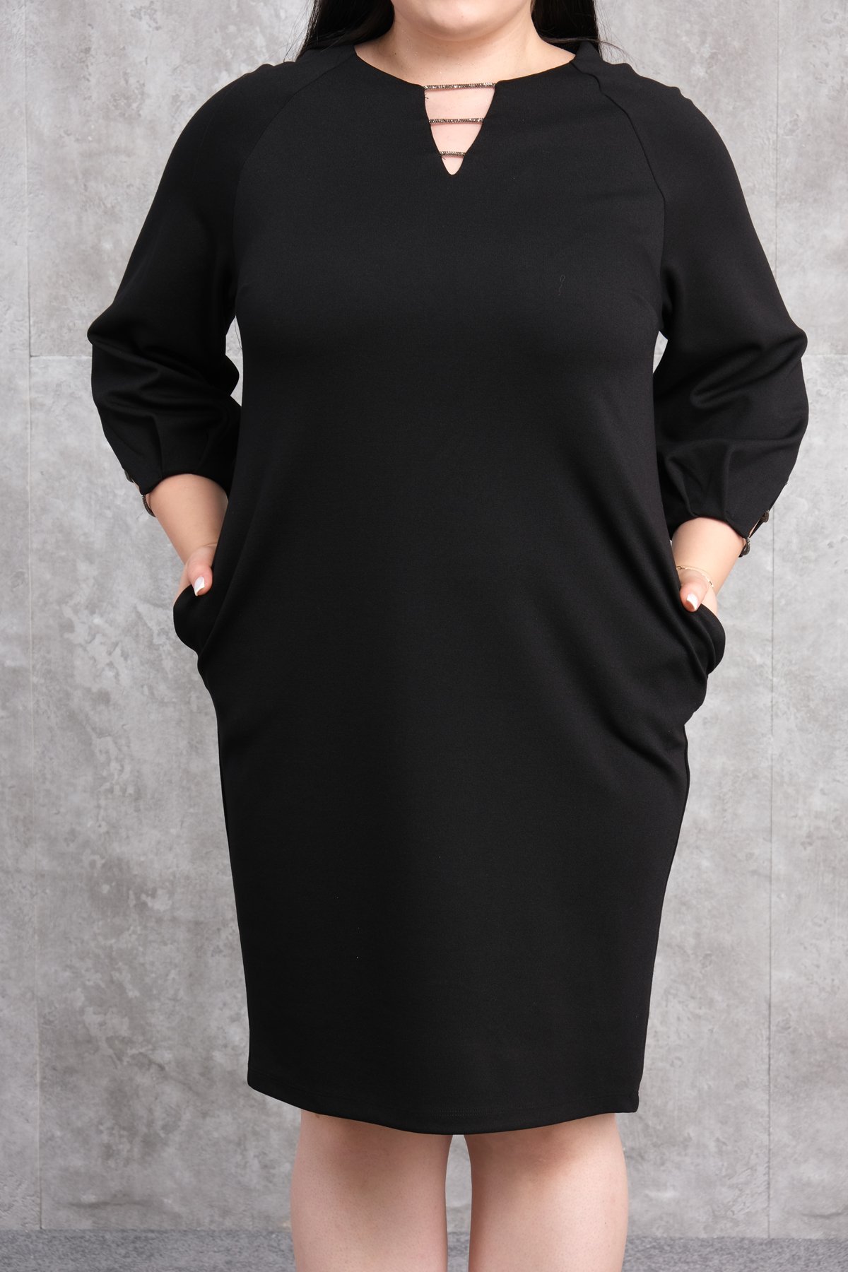 Super Plus Size Dress-Black
