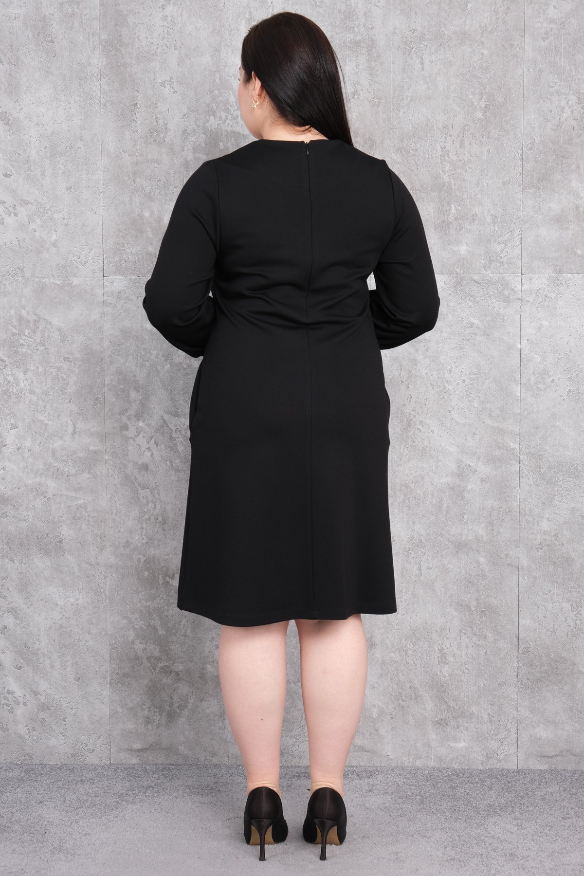 Plus Size Dress-Black