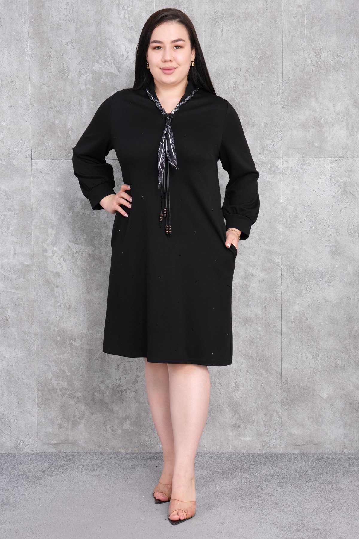 Plus Size Dress-Black