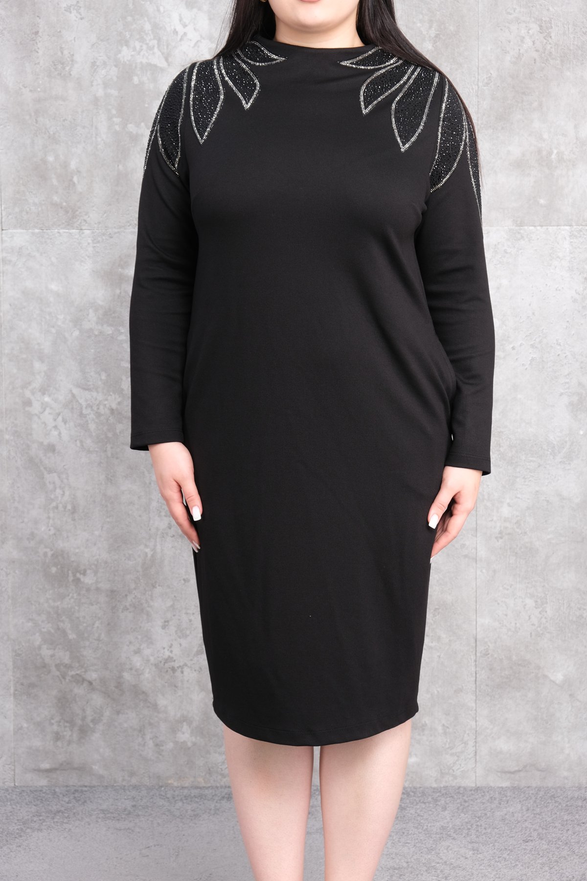 Plus Size Dress-Black