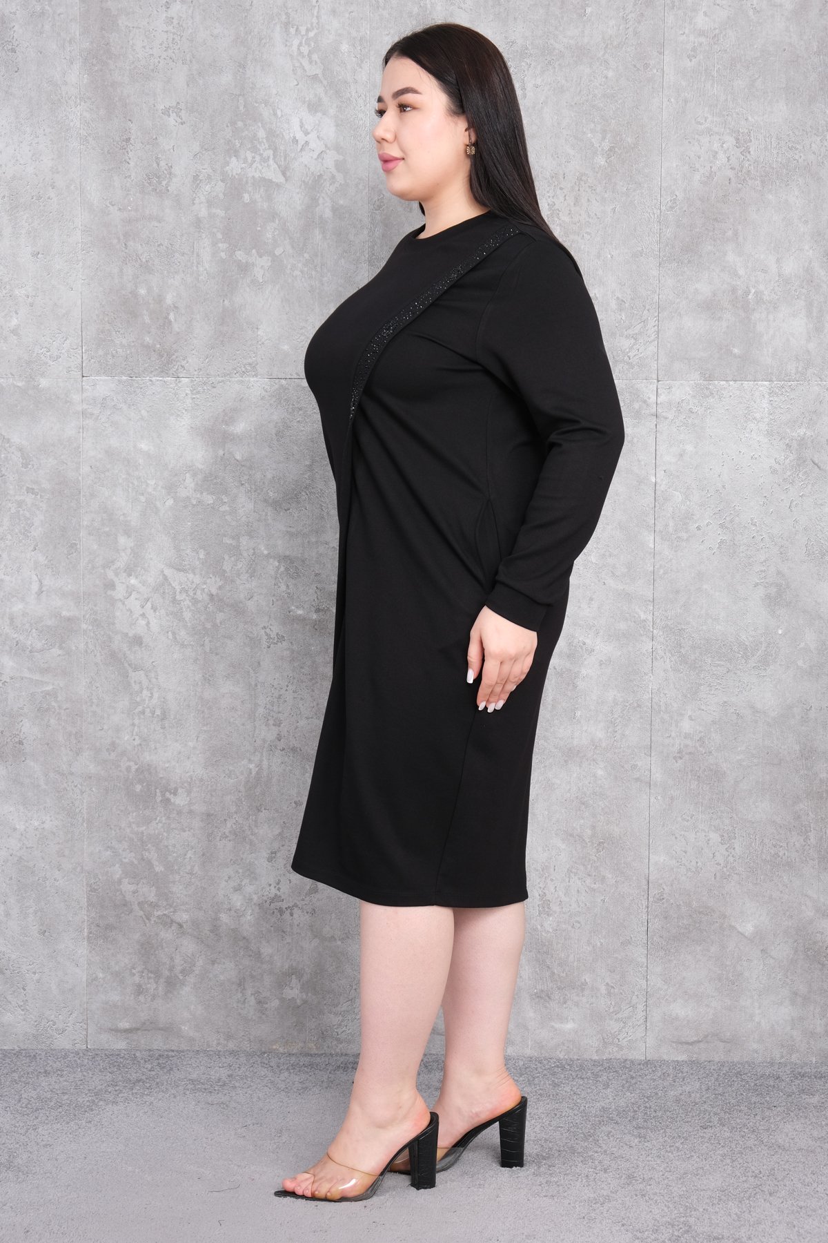 Plus Size Dress-Black