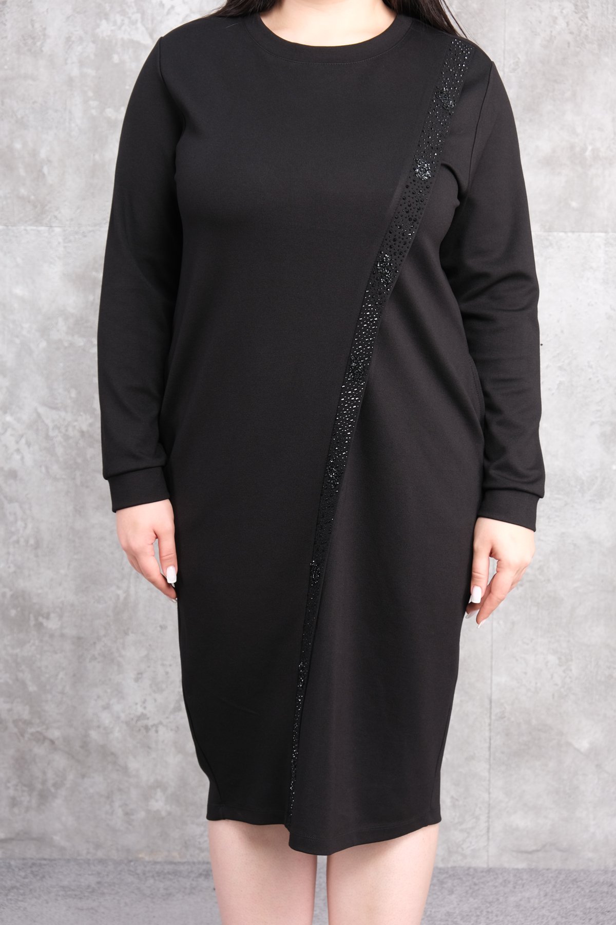 Plus Size Dress-Black