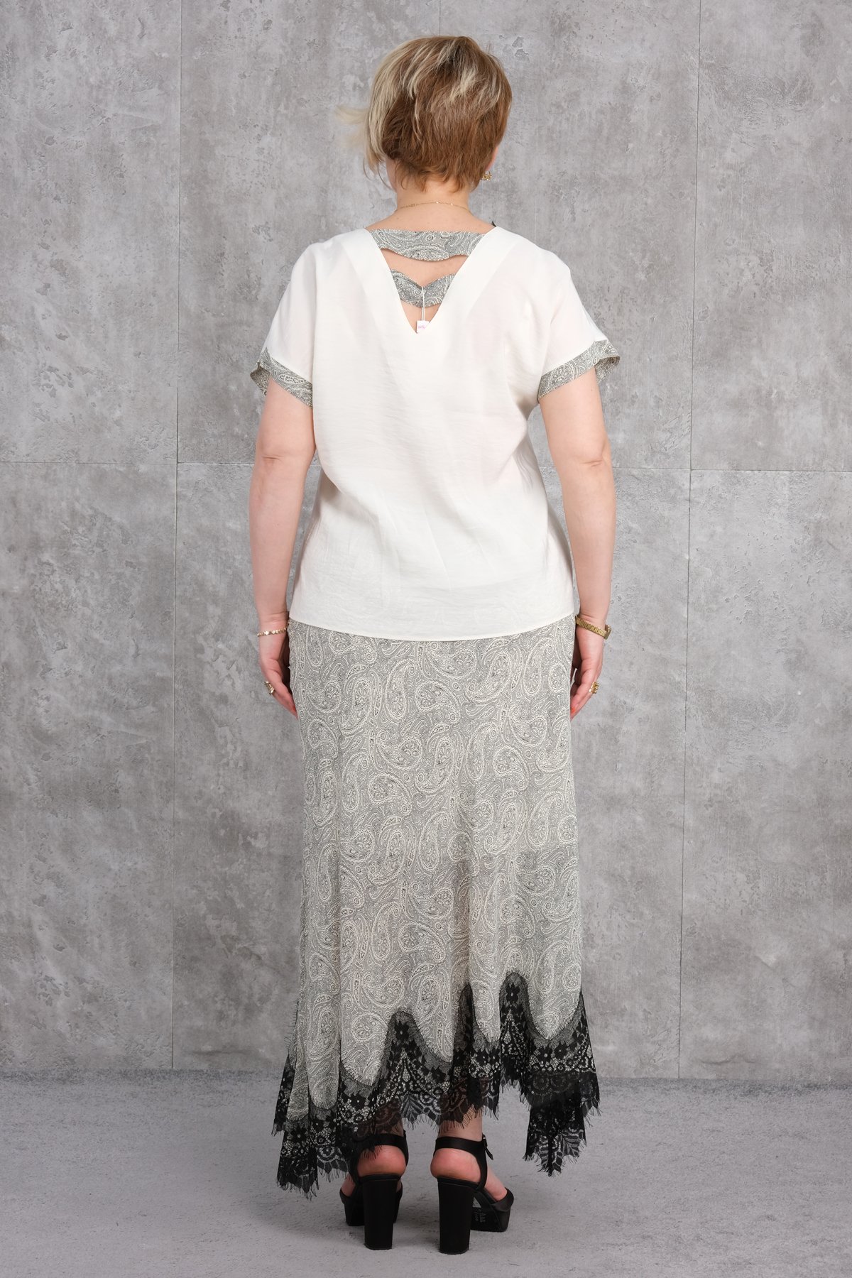 Büyük Beden İkili Takım-Bej