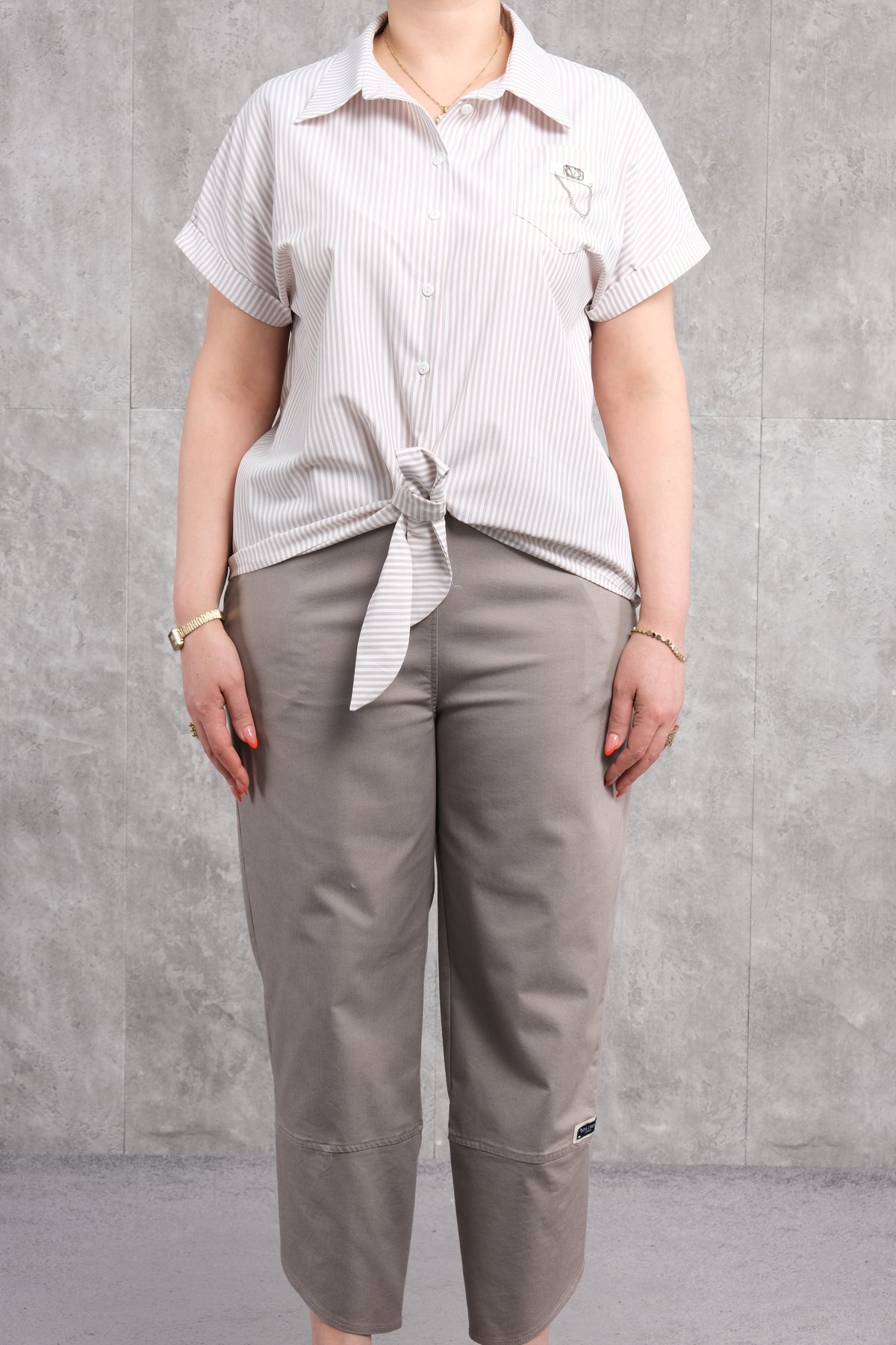 Комплект из двух предметов больших размеров-Серый