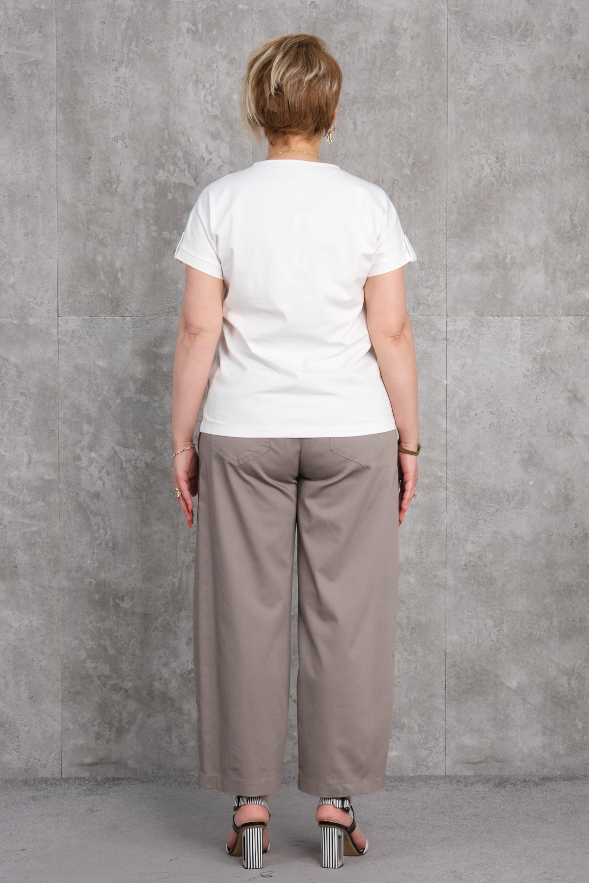 Super Plus Size Two-Piece Set-Grey