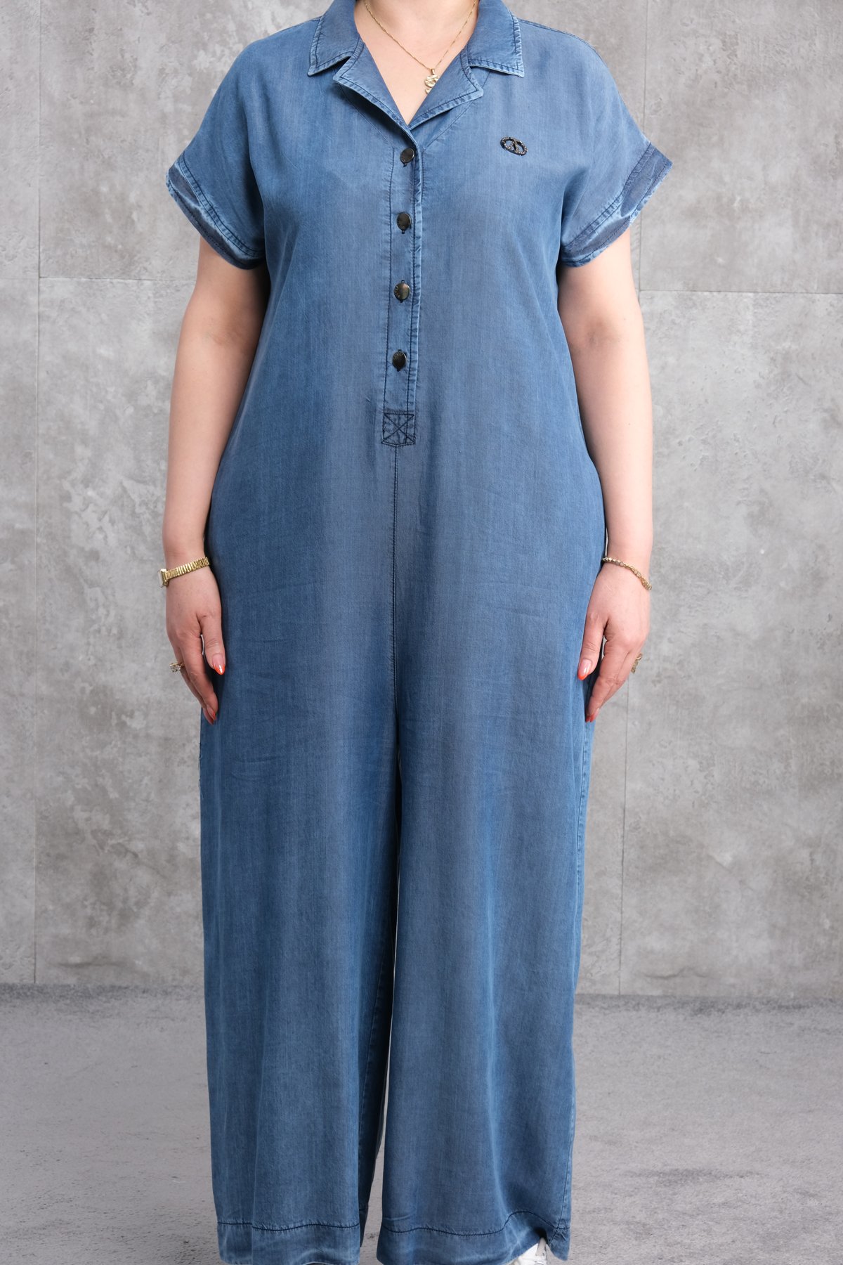 جمبسوت رياضي مقاس كبير-الأزرق