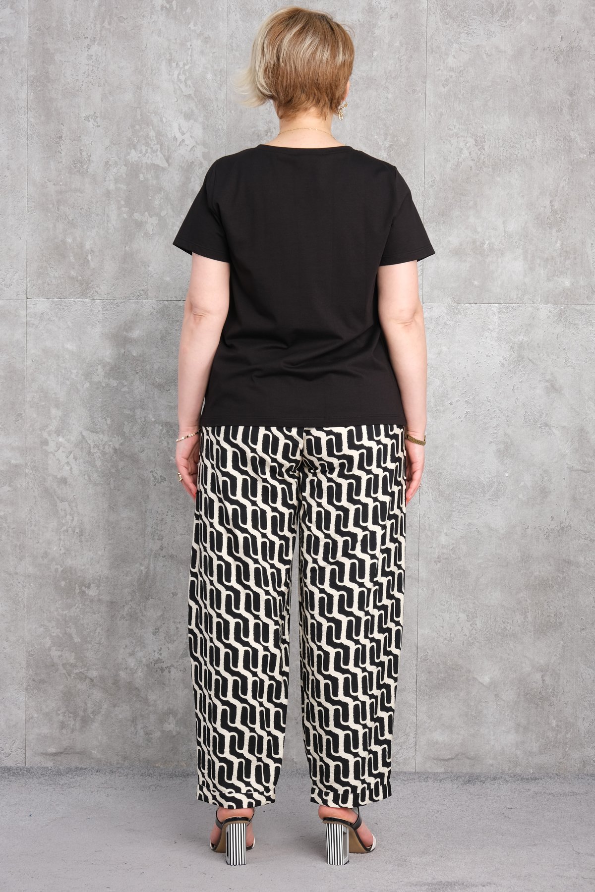 Plus Size Two-Piece Set-Black