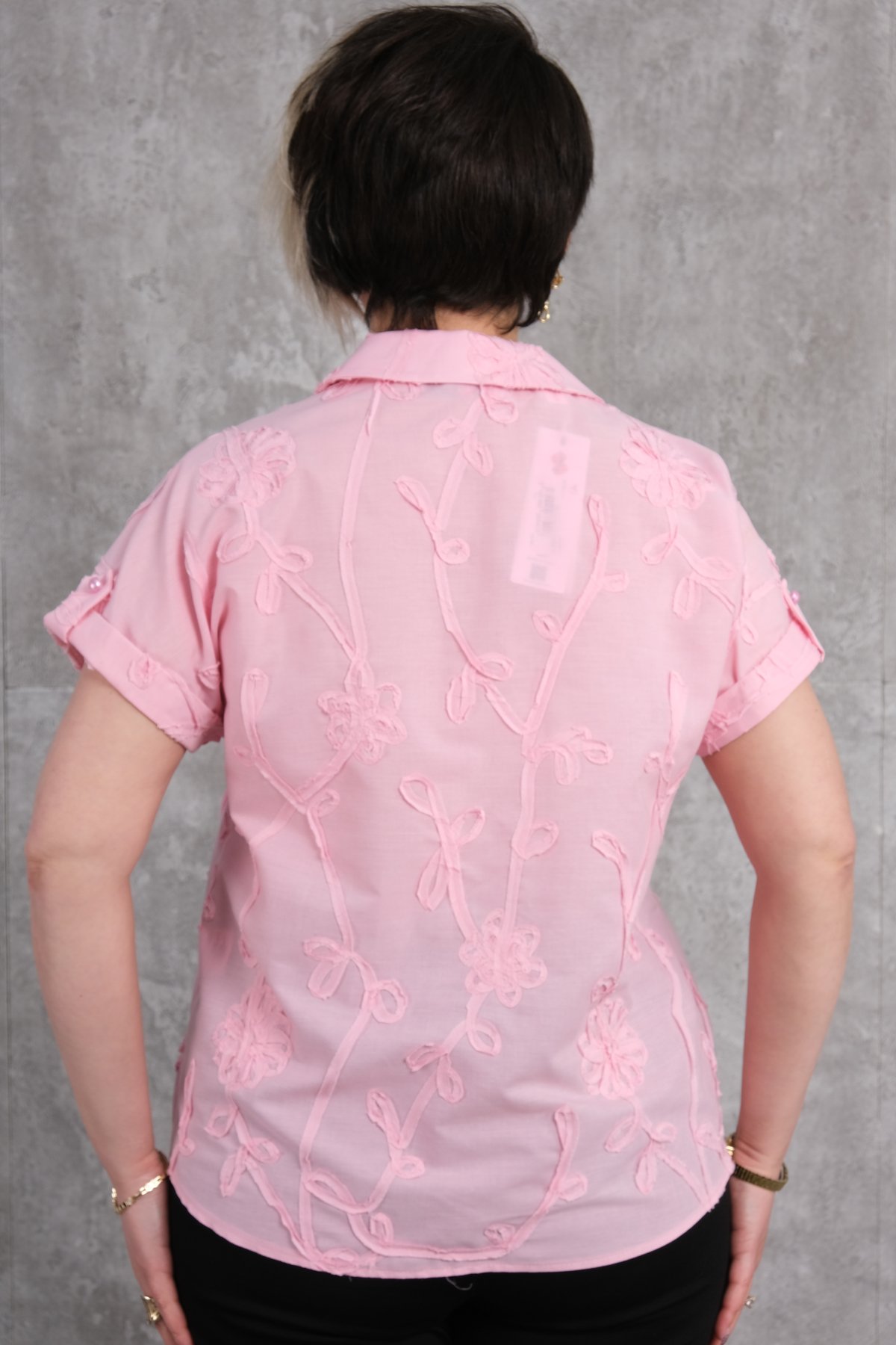 Plus Size Shirt-powder pink
