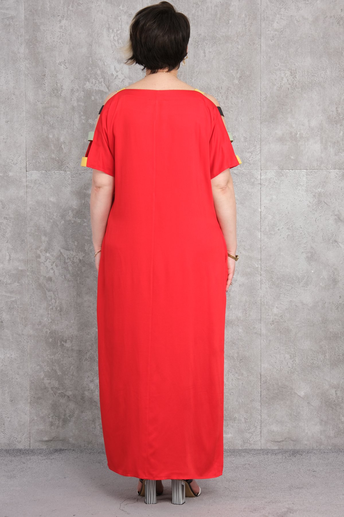 Plus Size Dress-Red