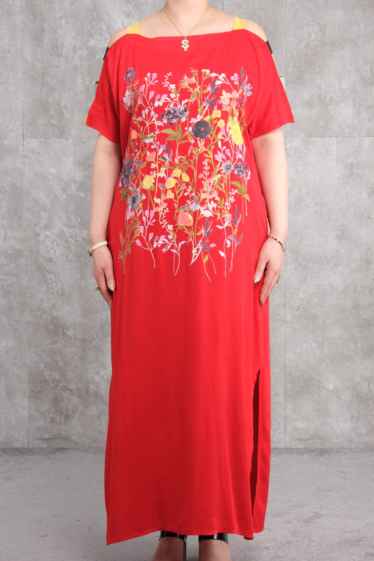 Plus Size Dress-Red