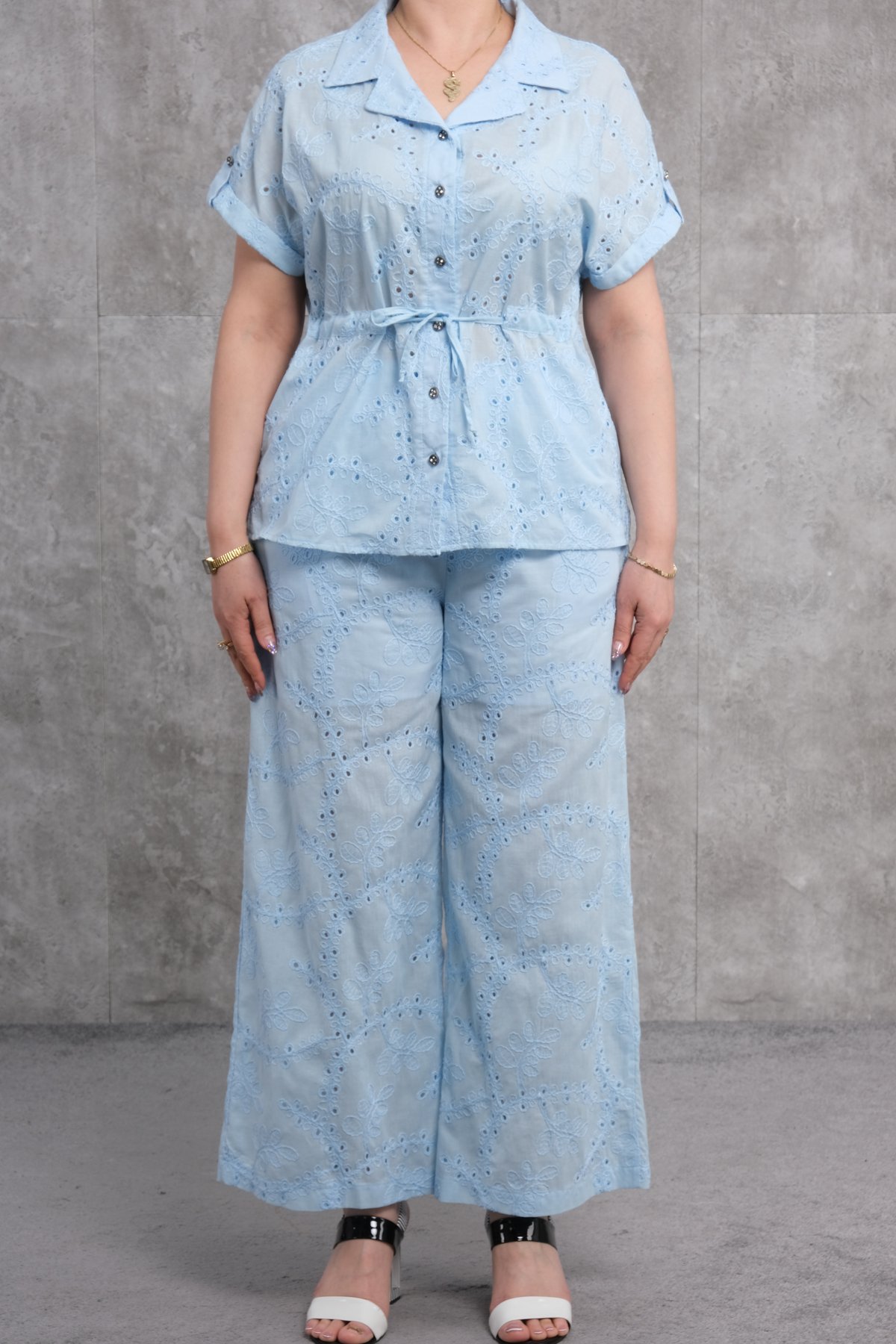 Комплект из двух предметов больших размеров-Синий