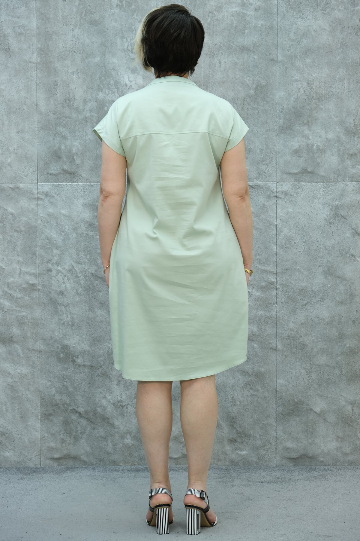 Plus Size Dress-Green
