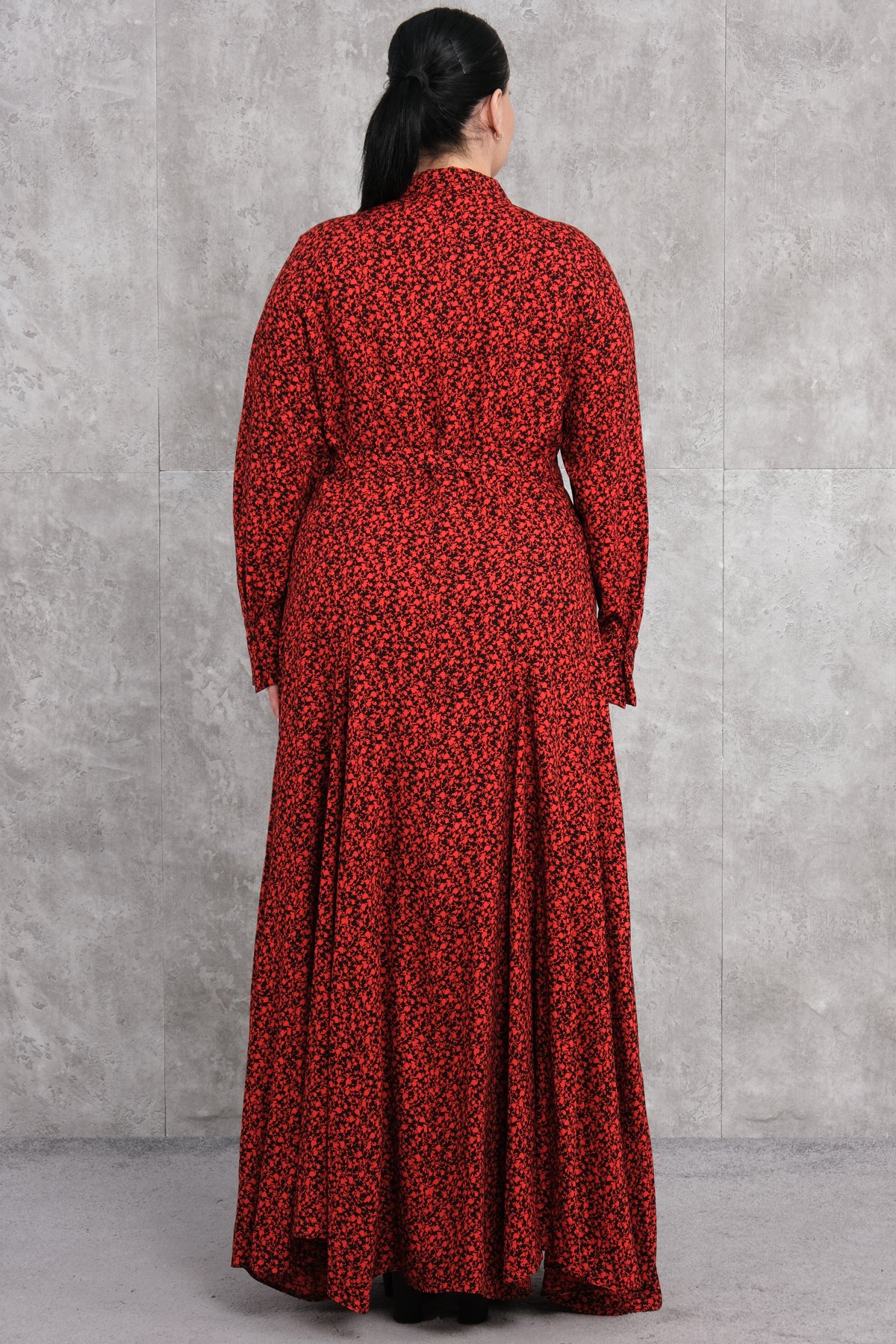 فستان طويل مقاس كبير-مرجاني