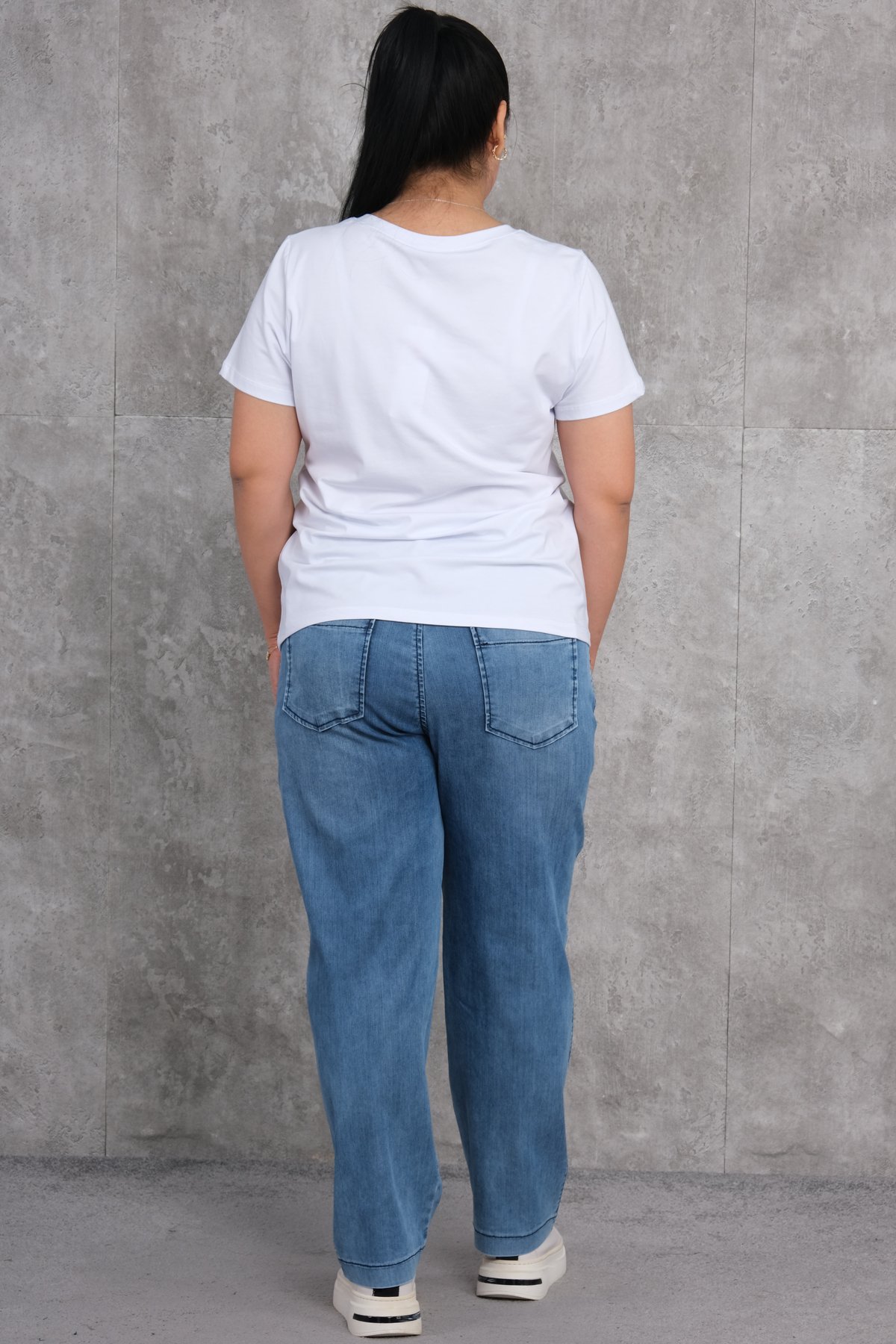 Büyük Beden Kadın Spor İkili Takım-Mavi