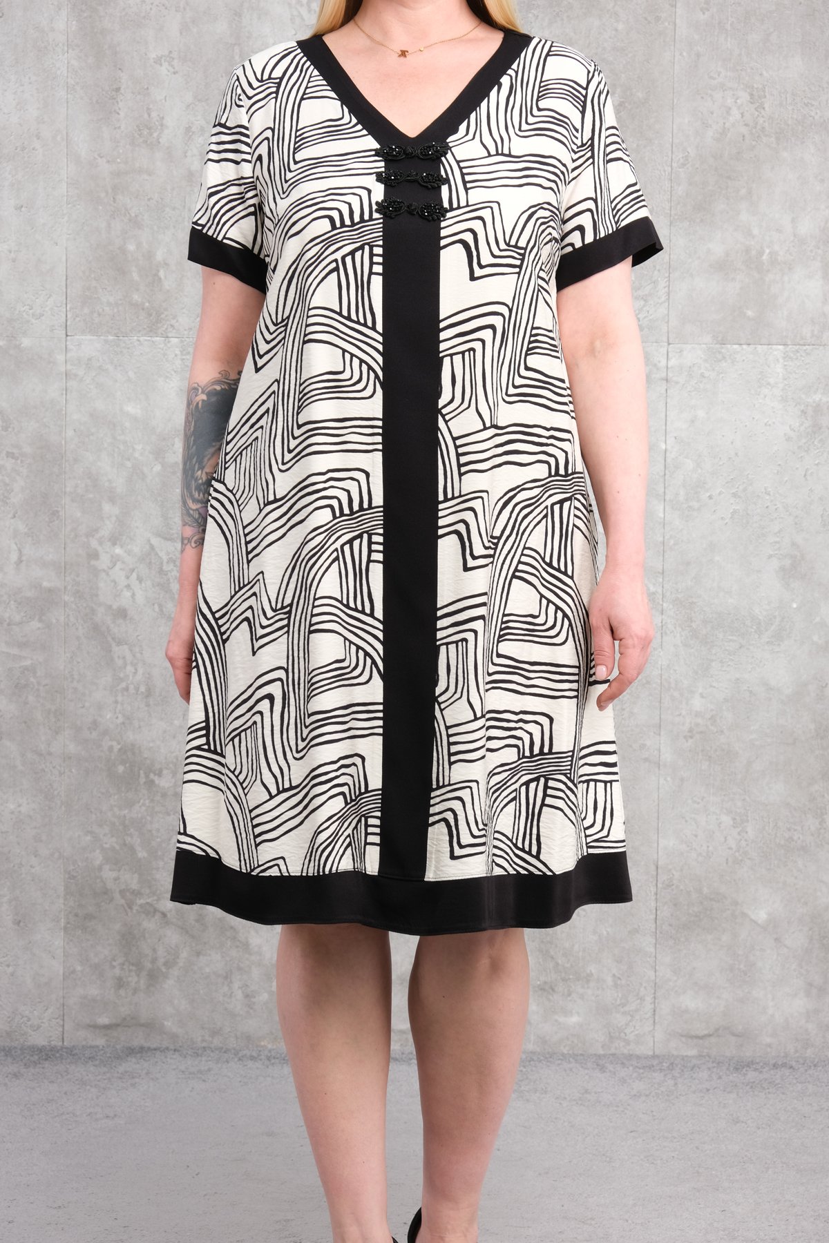 Plus Size Dress-Black