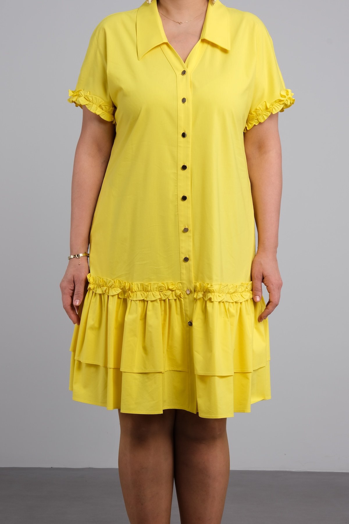 Повседневные платья-Желтый