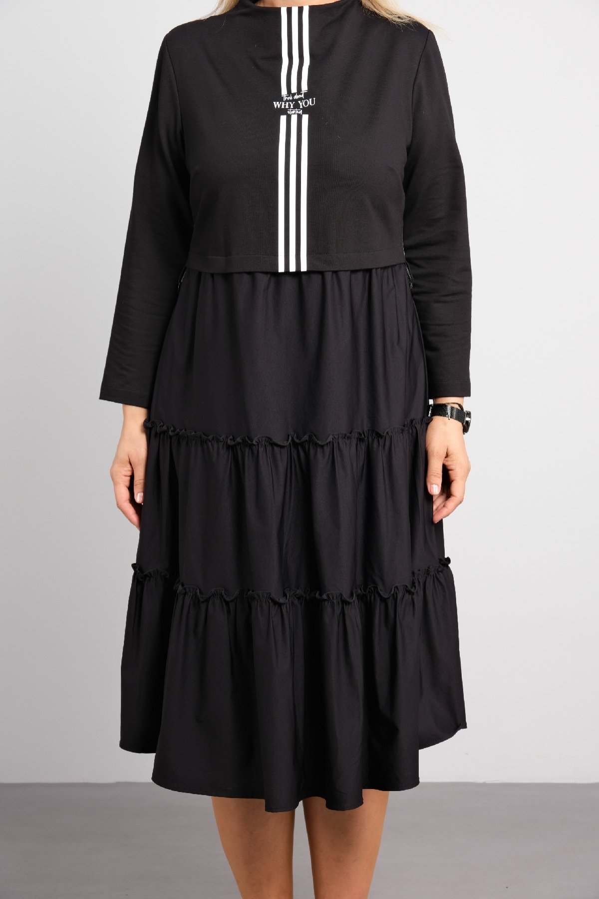 Casual Dresses-Black