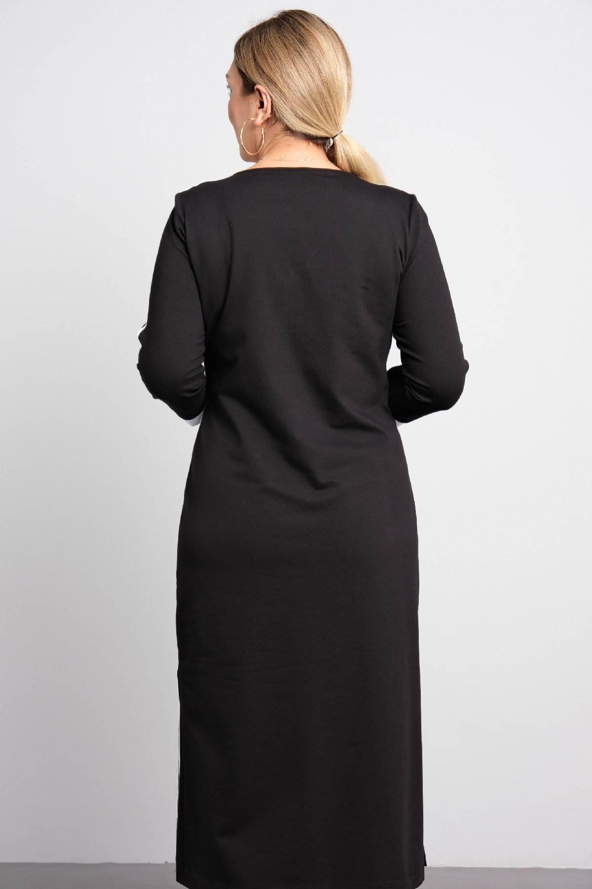 Super Plus Size Casual Dress-Black