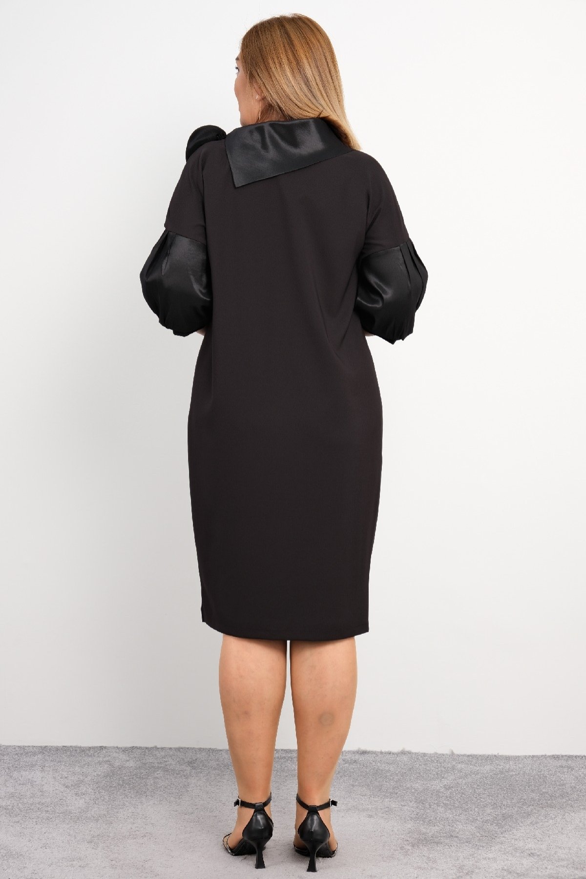 Super Plus Size Casual Dress-Black