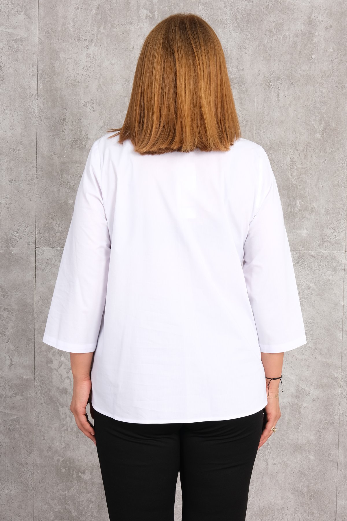 Plus Size Shirt-White