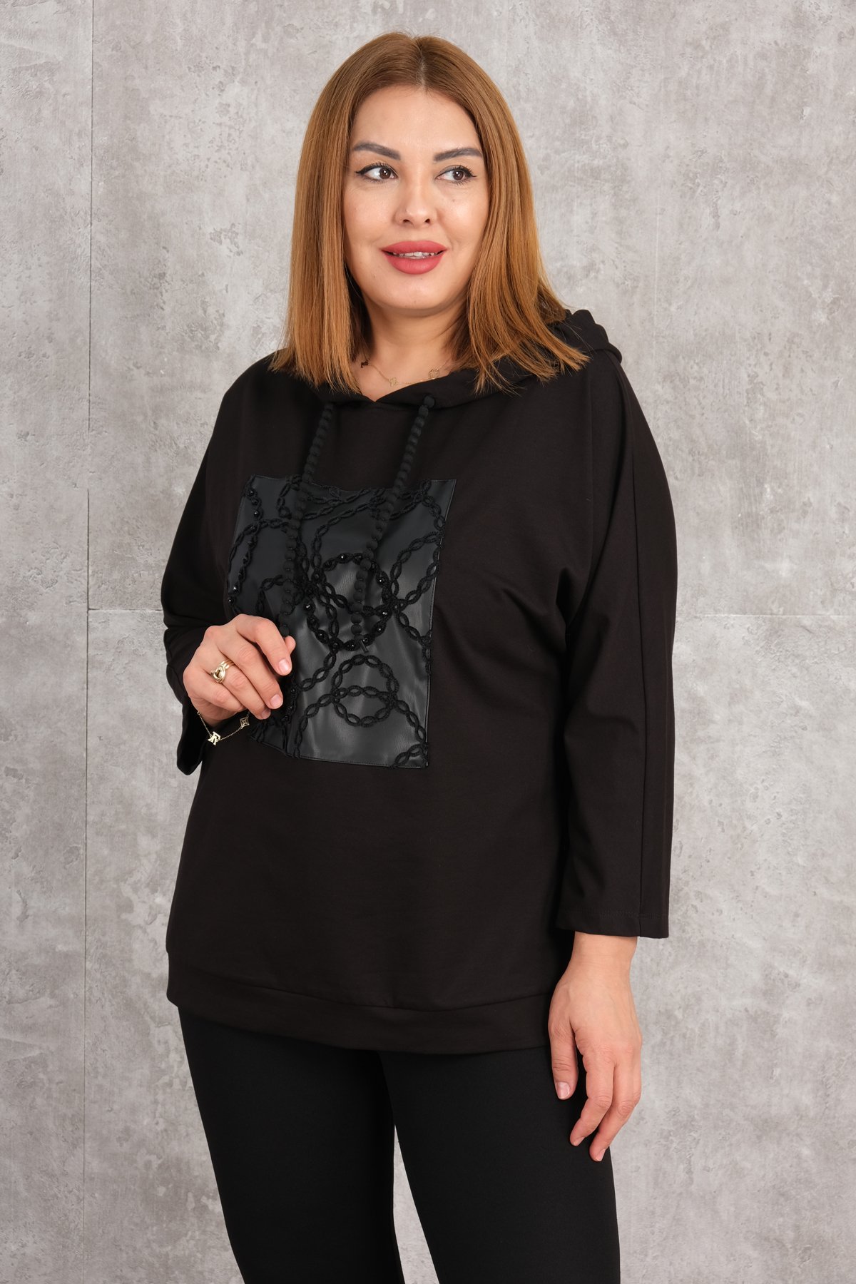 Plus Size Blouse-Black
