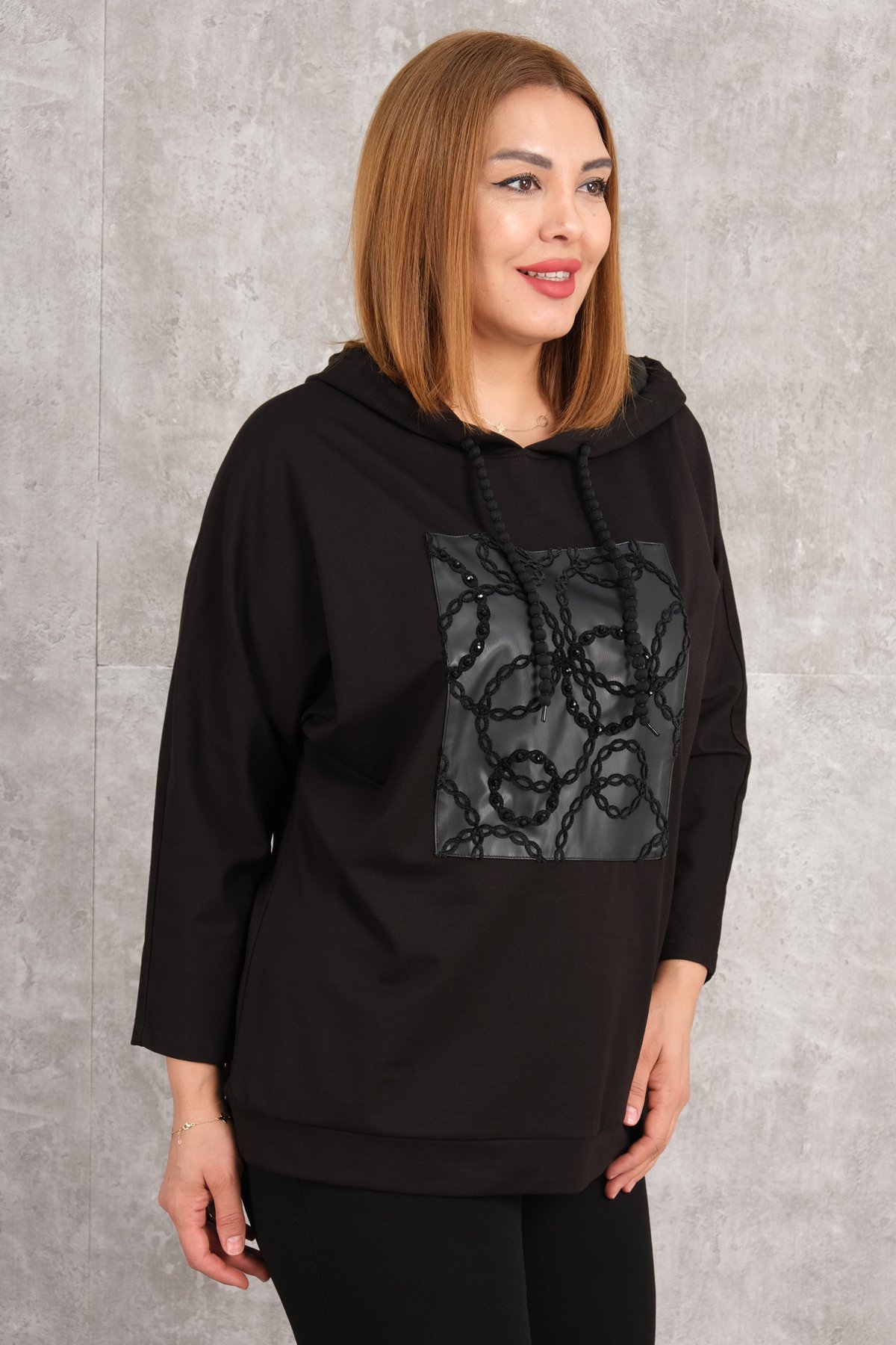 Plus Size Blouse-Black