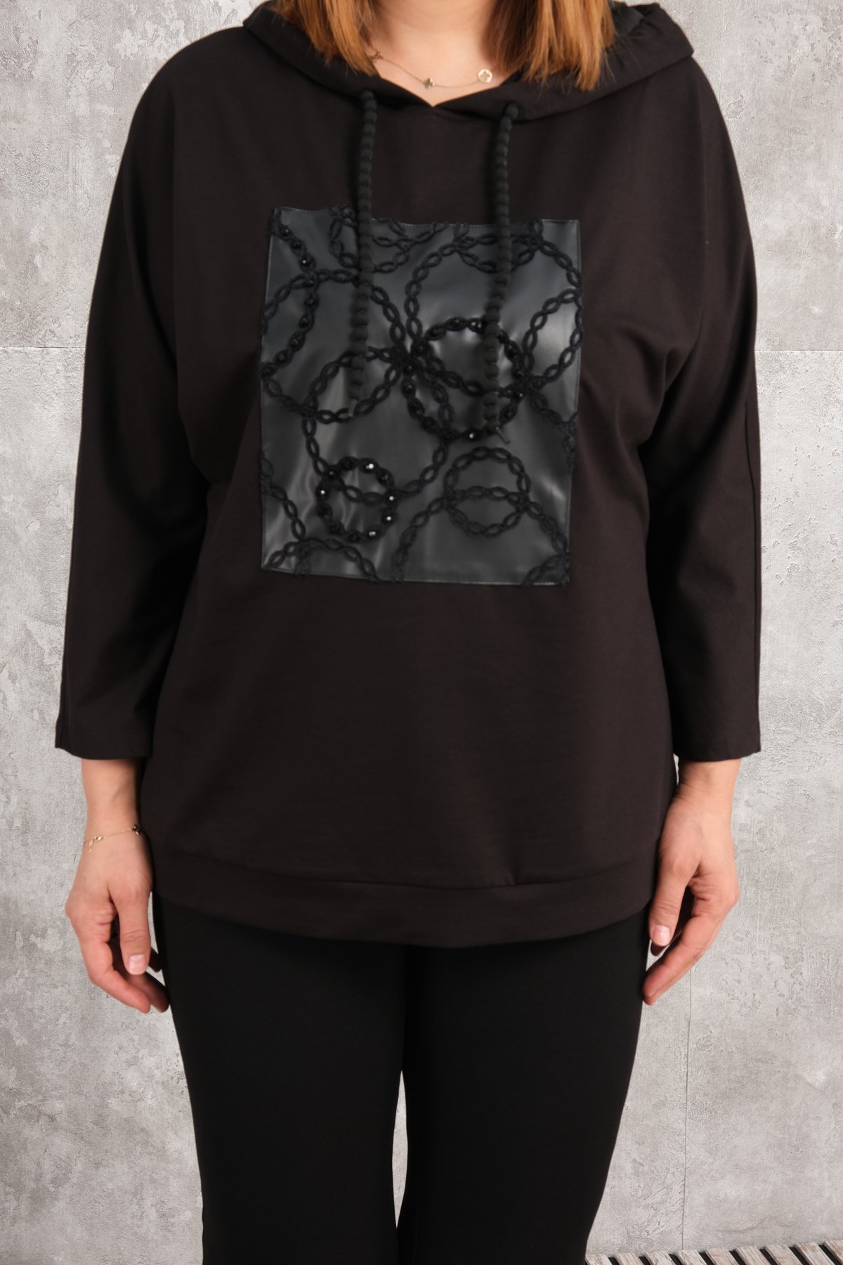 Plus Size Blouse-Black