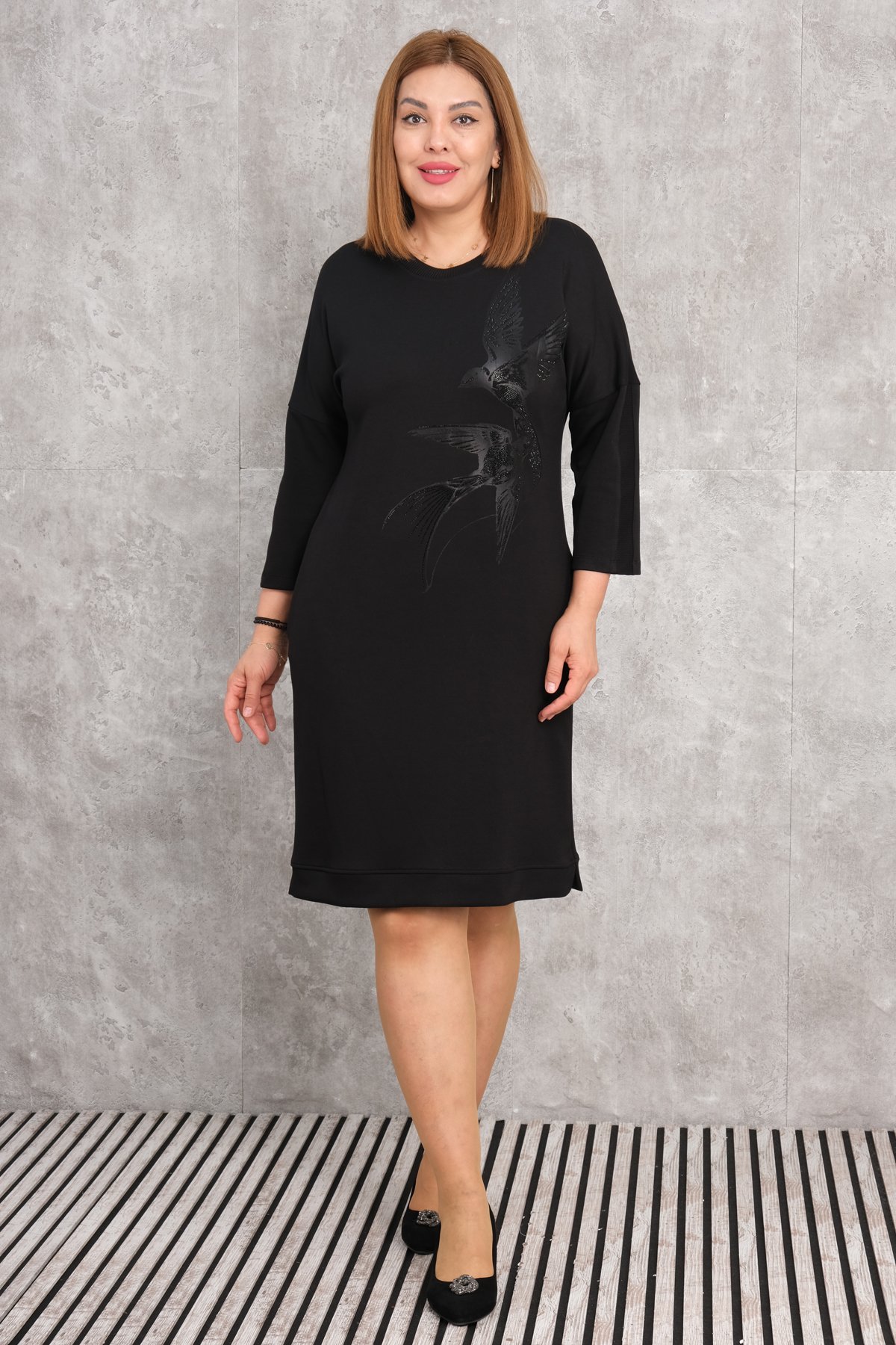 Super Plus Size Dress-Black