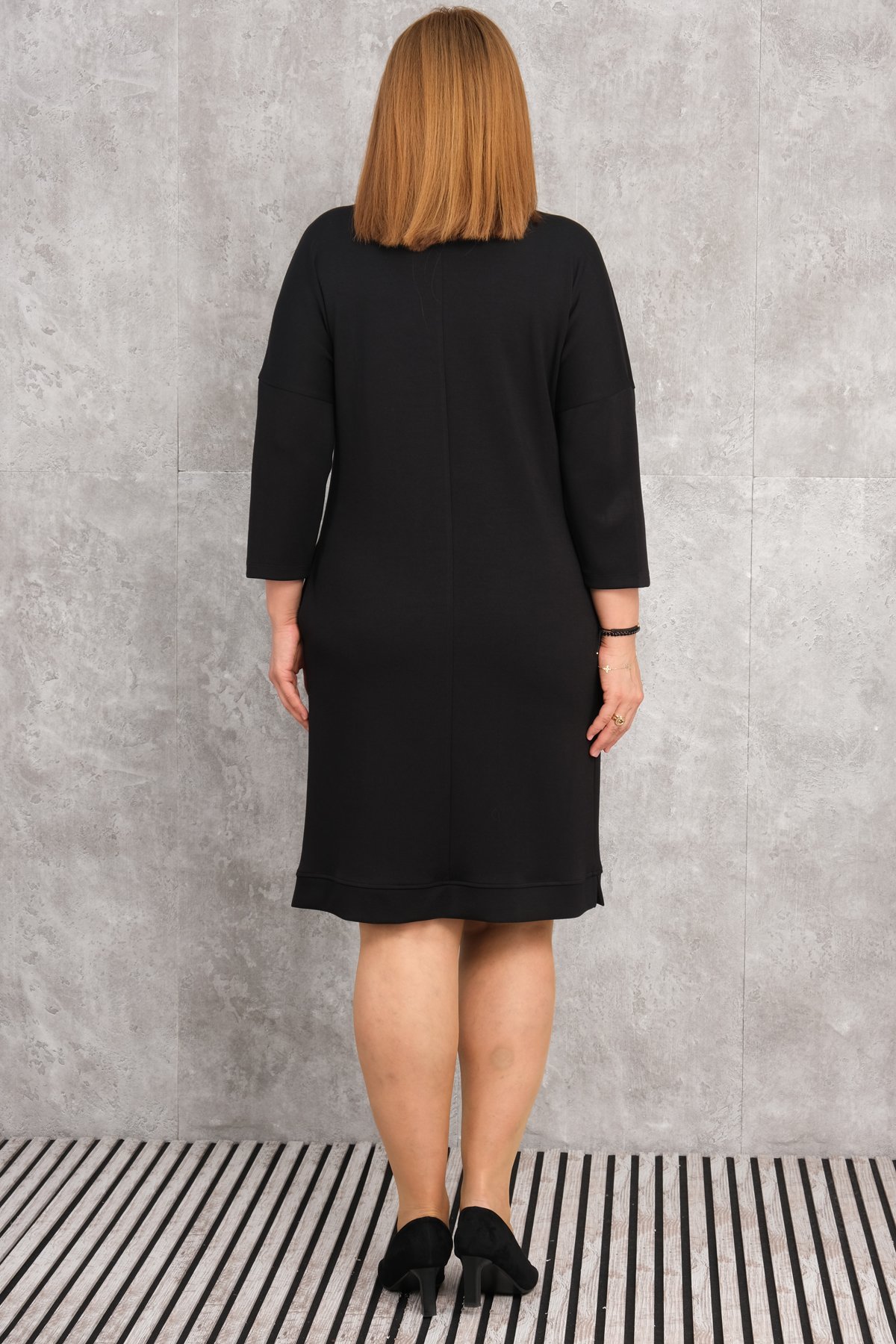 Super Plus Size Dress-Black