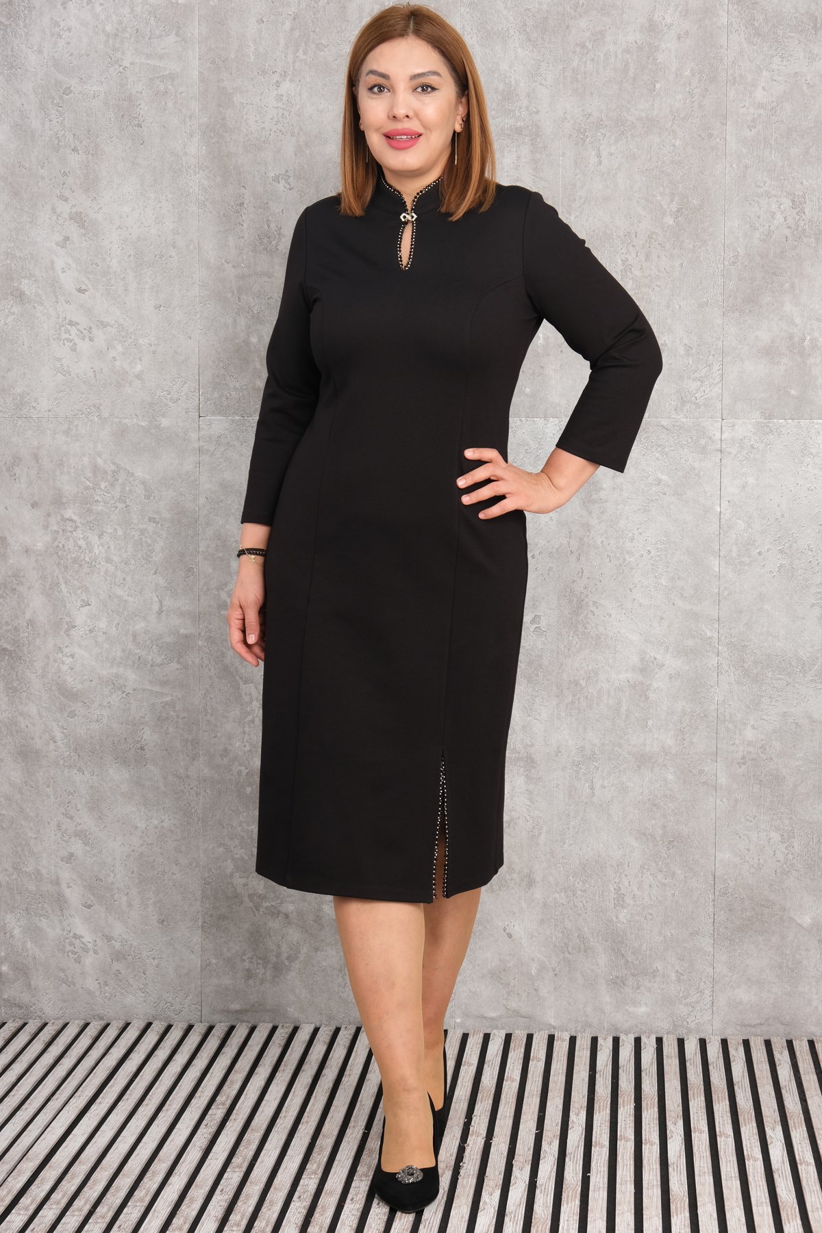 Plus Size Dress-Black