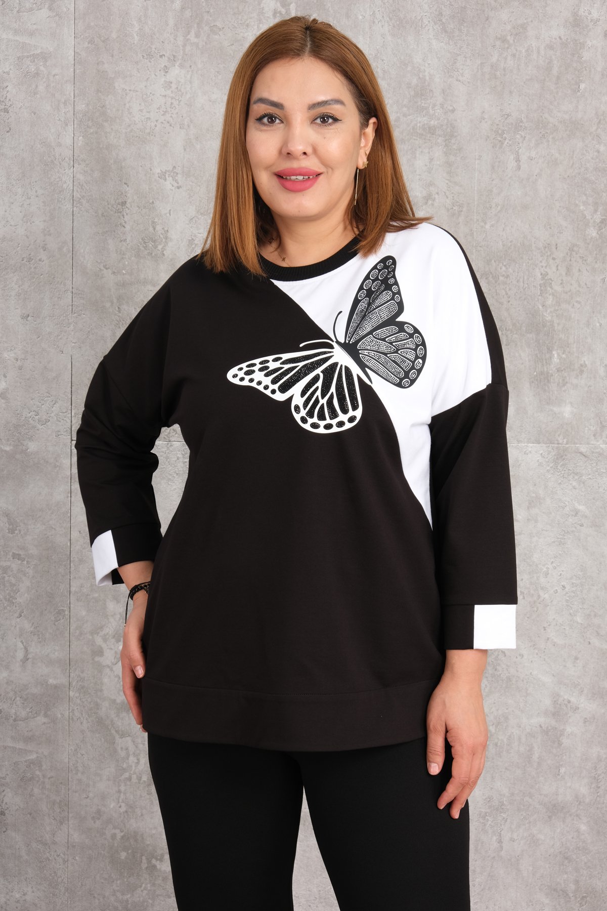 Plus Size Blouse-Black