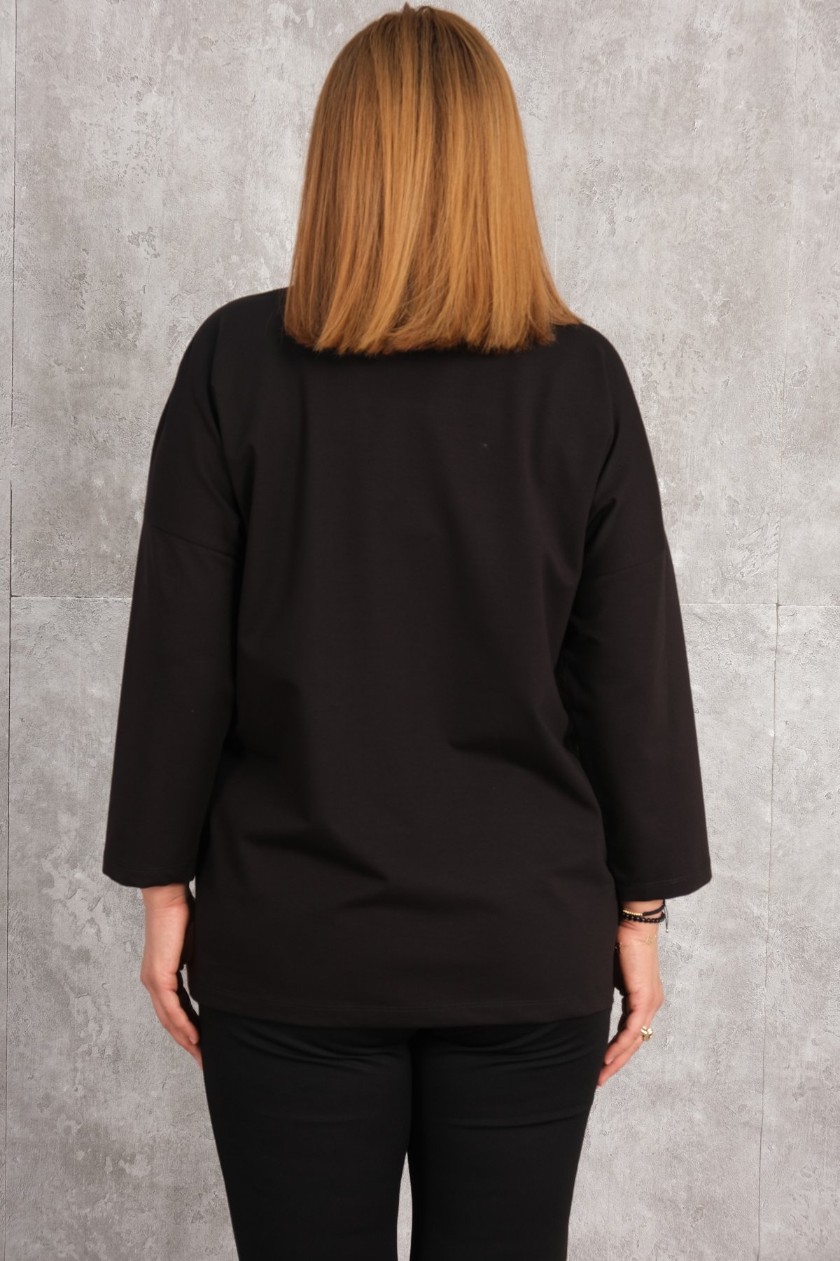 Super Plus Size Blouse-Black